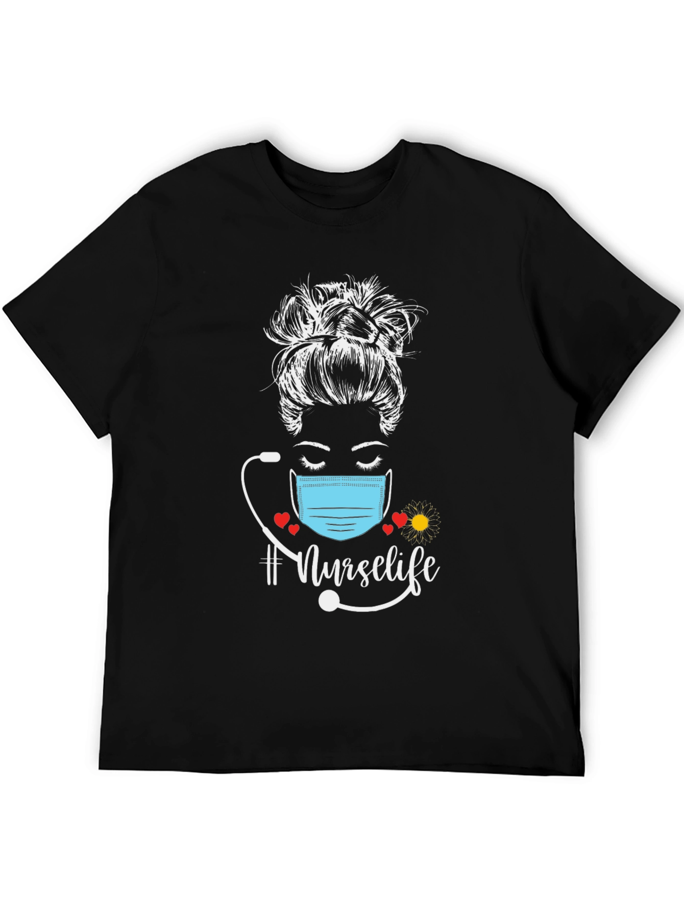 Nurse Life Messy Bun T-Shirt