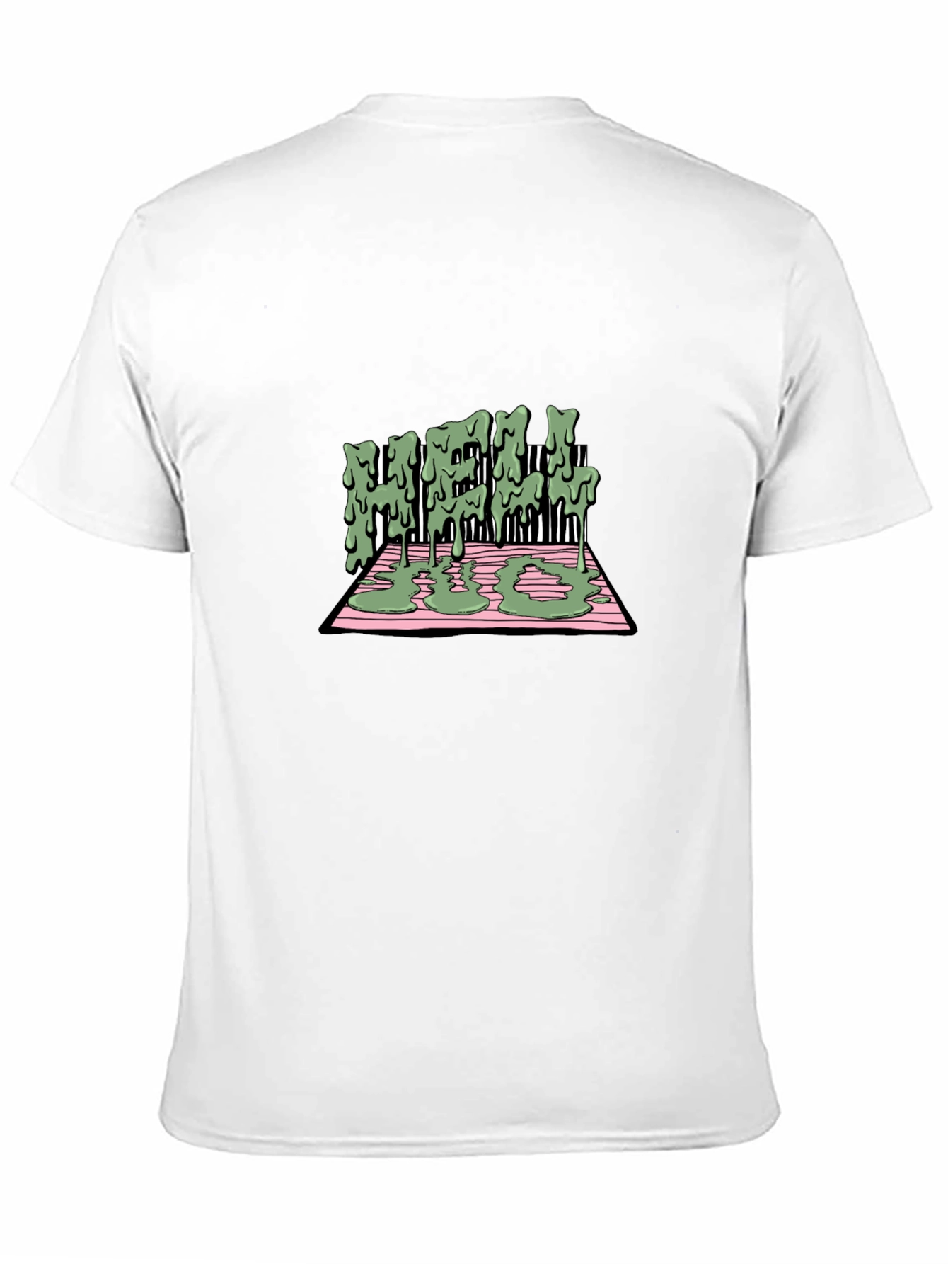 Melting Text Graphic Tee - Cool Streetwear T-Shirt