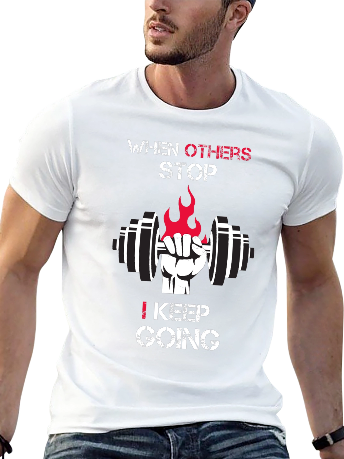 Motivational Gym T-Shirt - Keep Going
