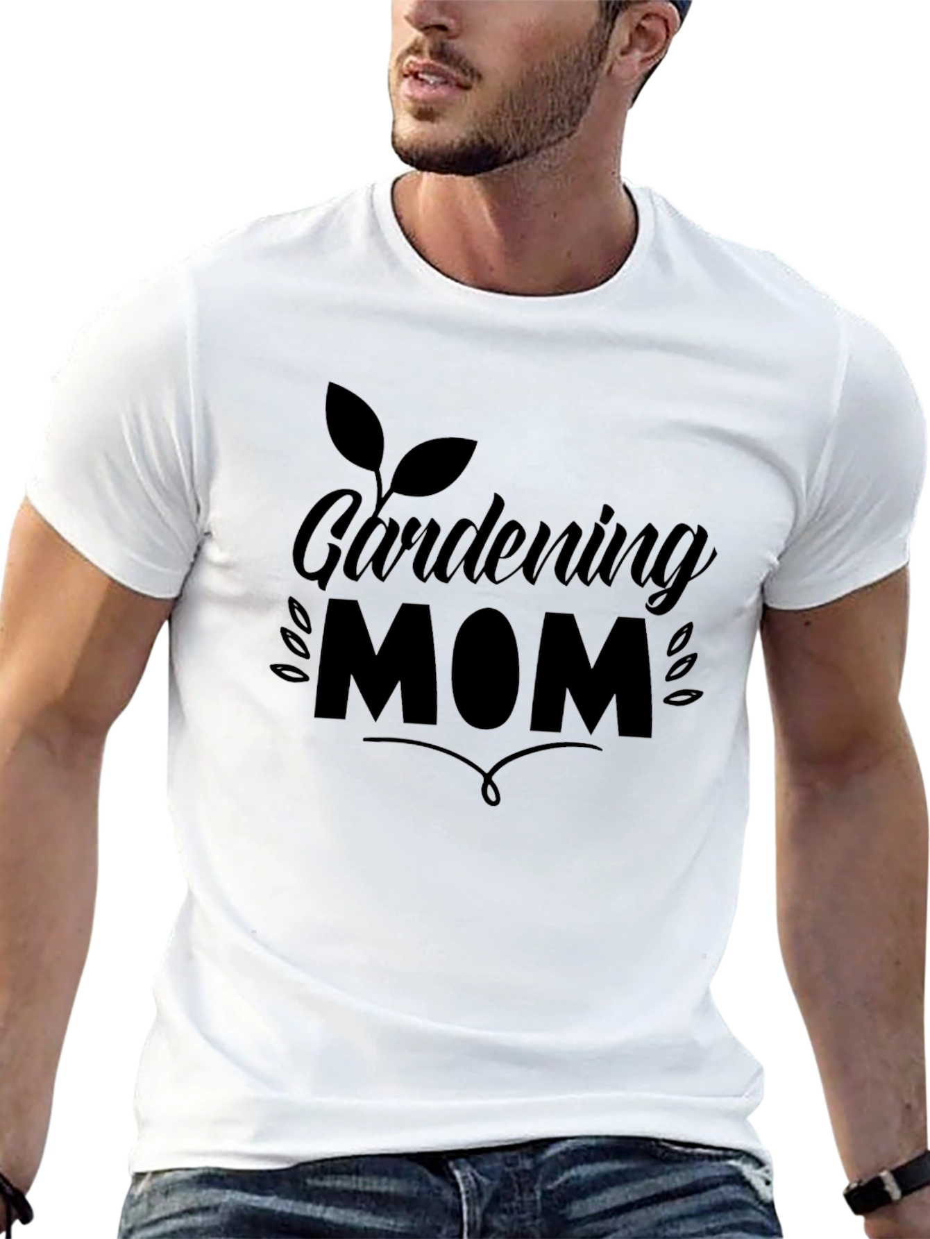 Gardening Mom Black T-Shirt