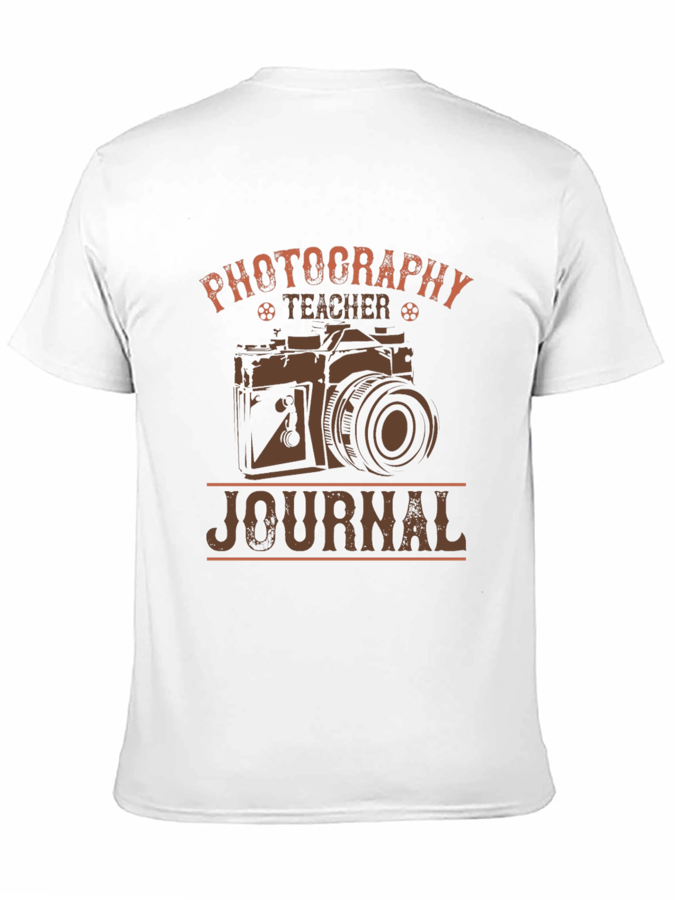 Photography Teacher Journal T-Shirt - Camera Design