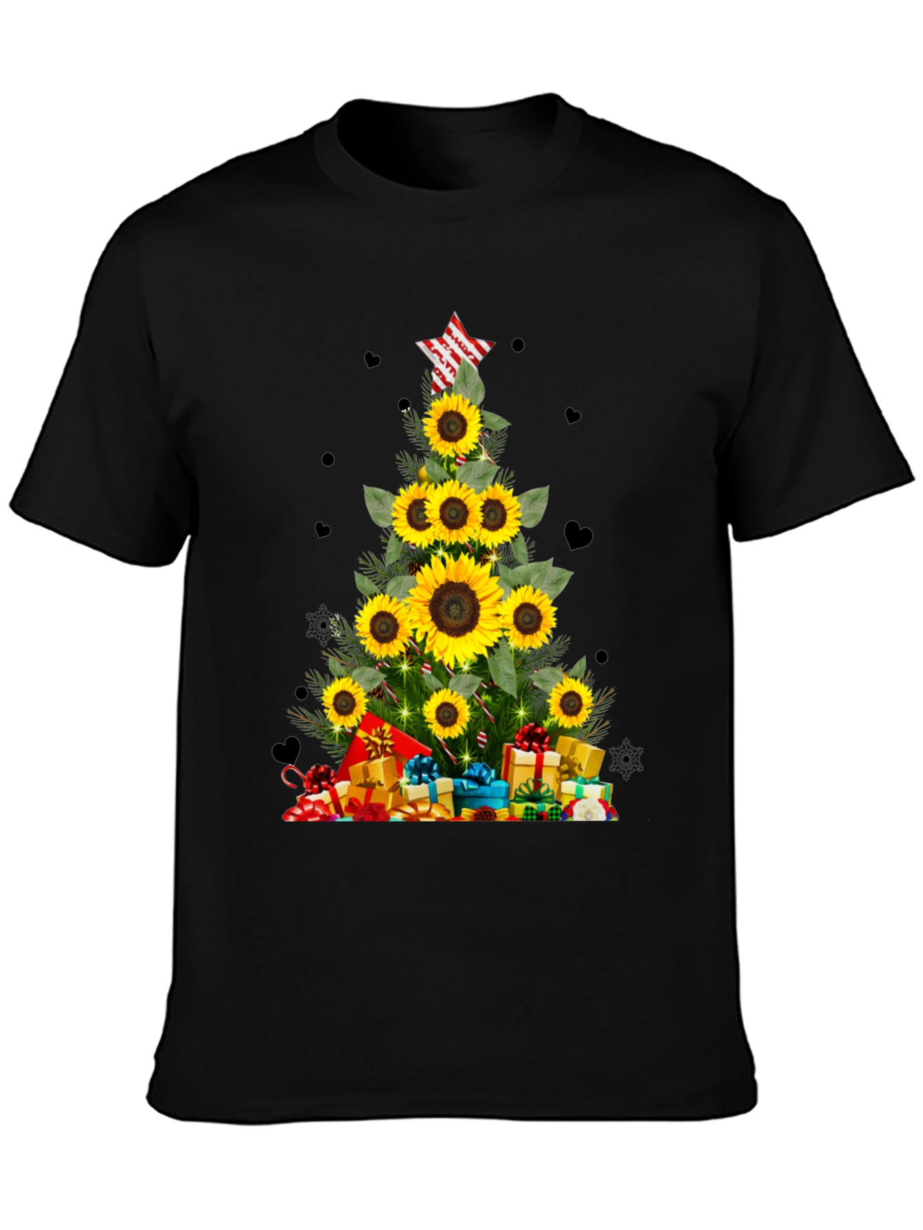 Sunflower Christmas Tree T-Shirt