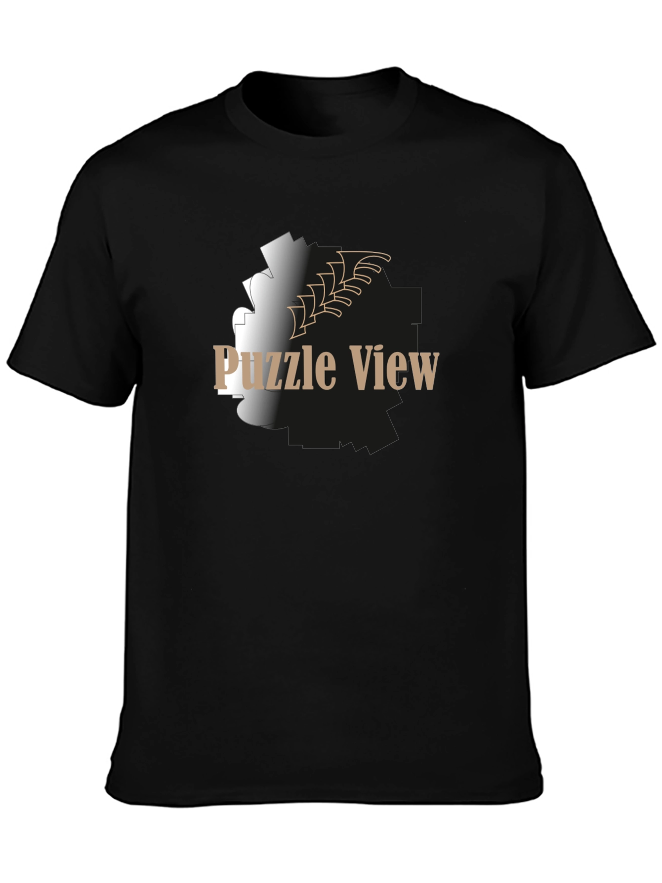 Puzzle View Graphic T-Shirt