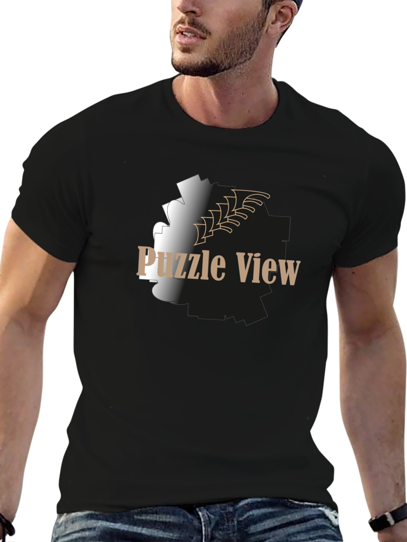 Puzzle View Graphic T-Shirt