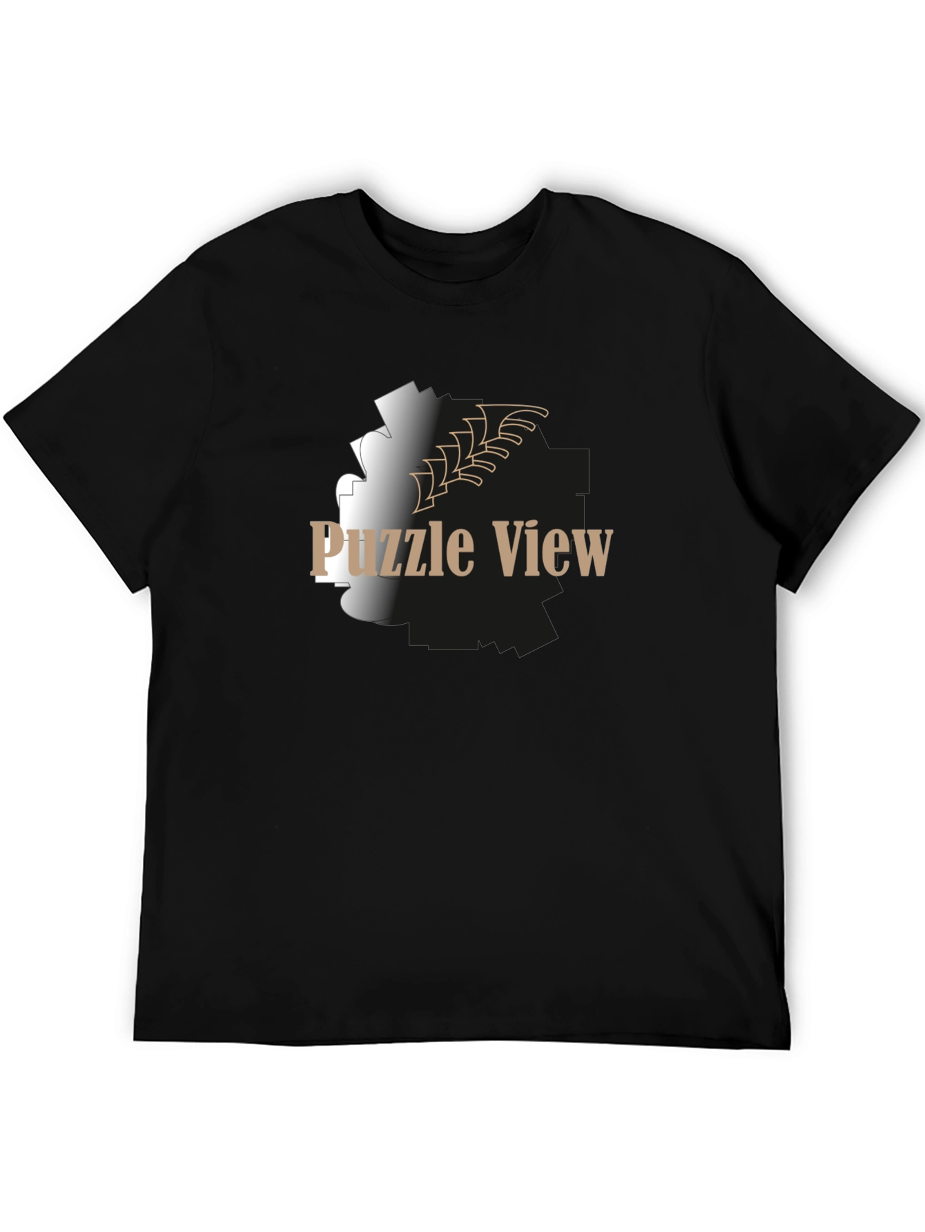Puzzle View Graphic T-Shirt