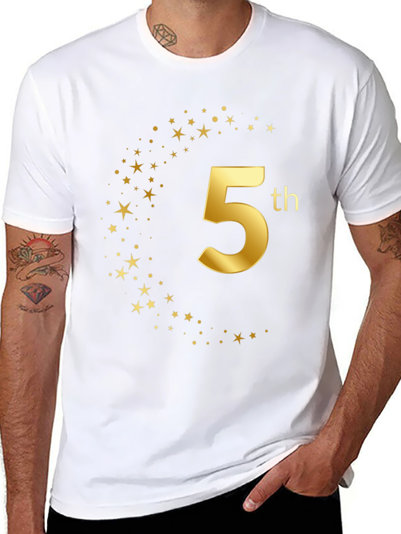 5th Birthday Starry Tee