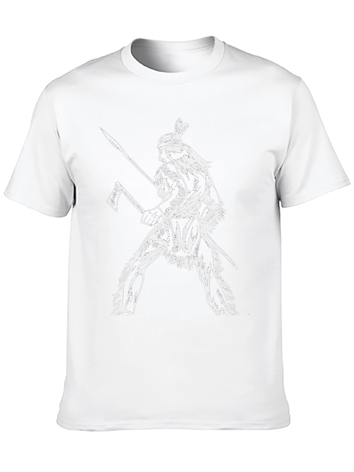 Native American Warrior Graphic T-Shirt