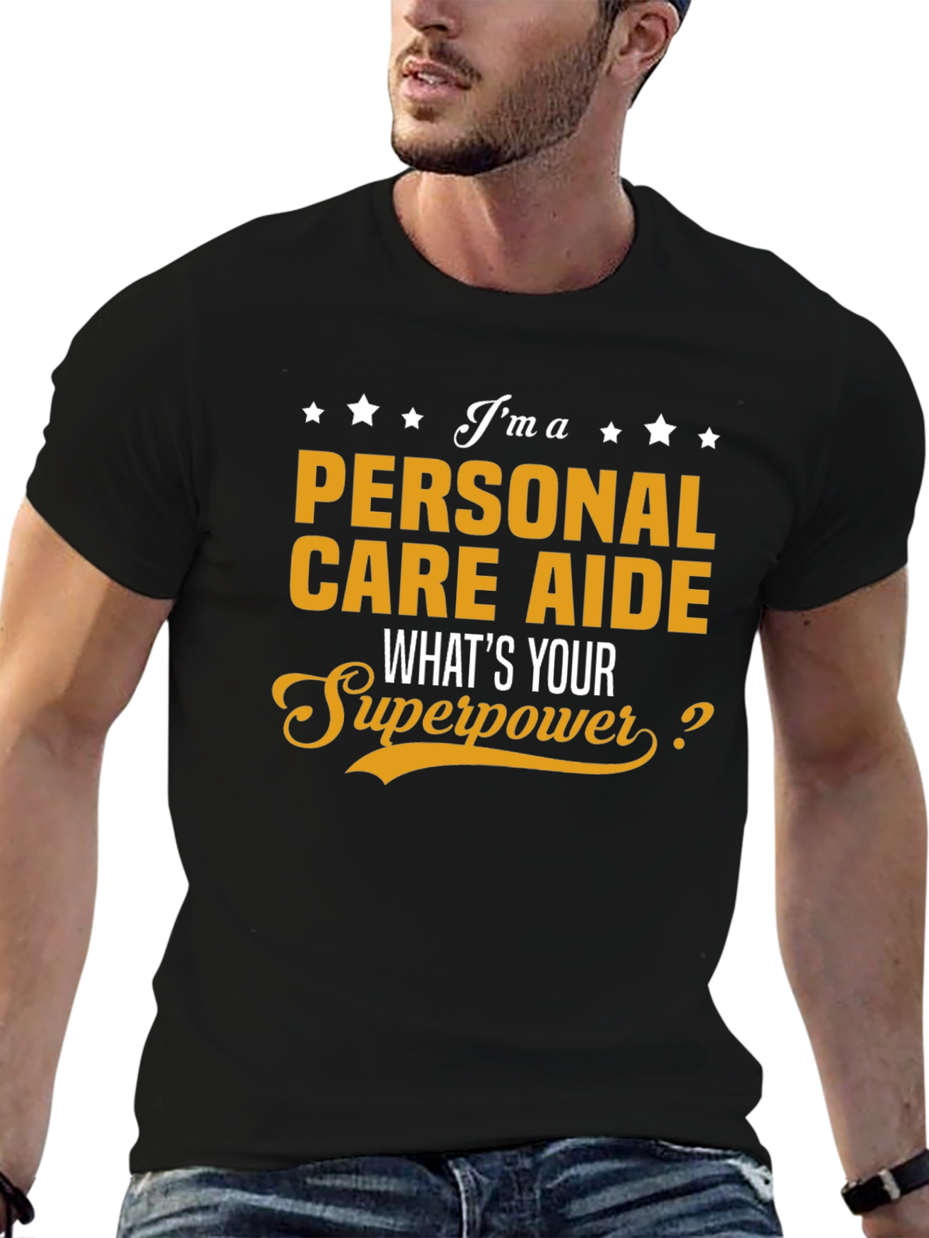 Personal Care Aide Superpower Graphic T-Shirt