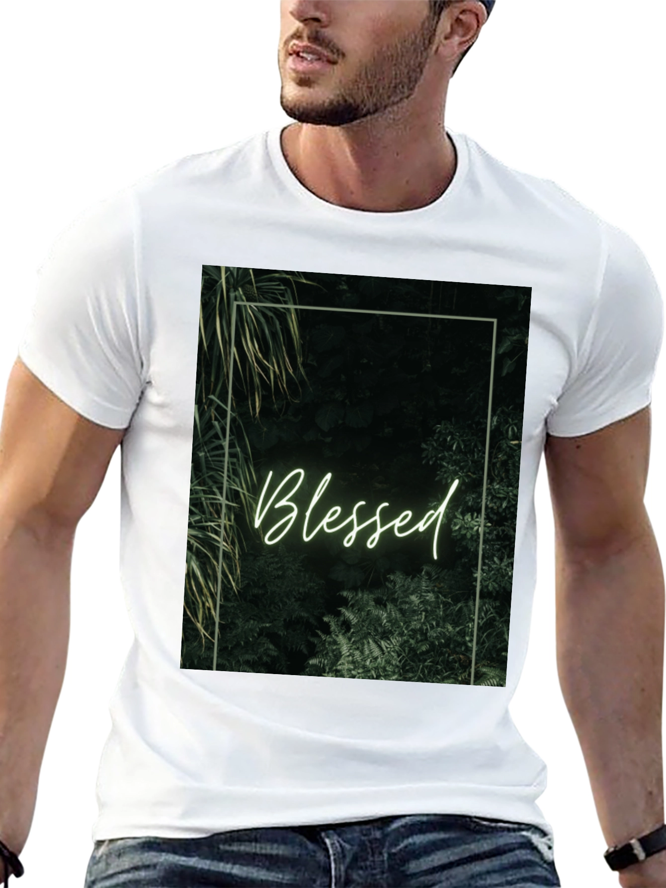 Blessed Nature Graphic Tee - Black