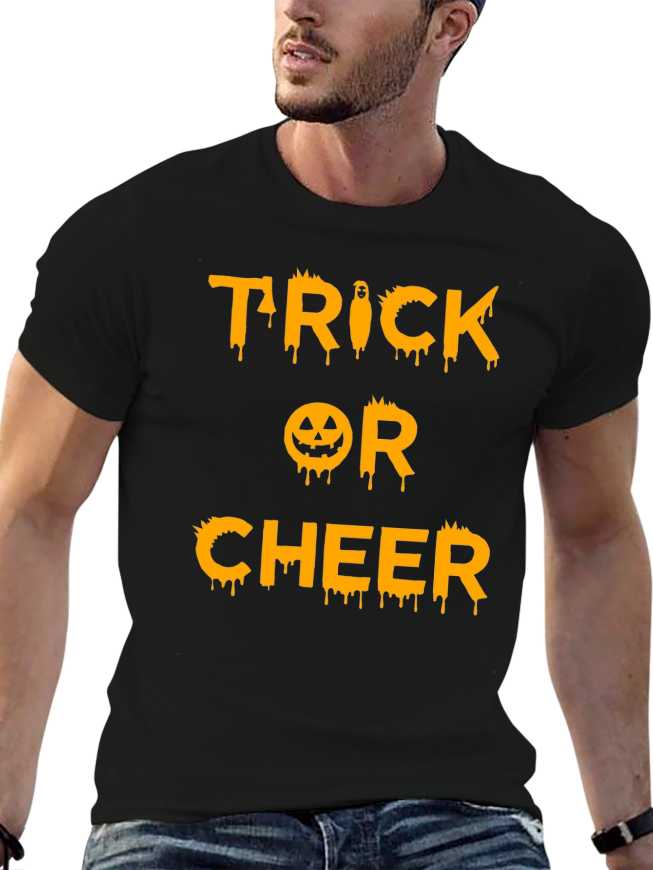 Trick or Cheer Halloween Graphic Tee