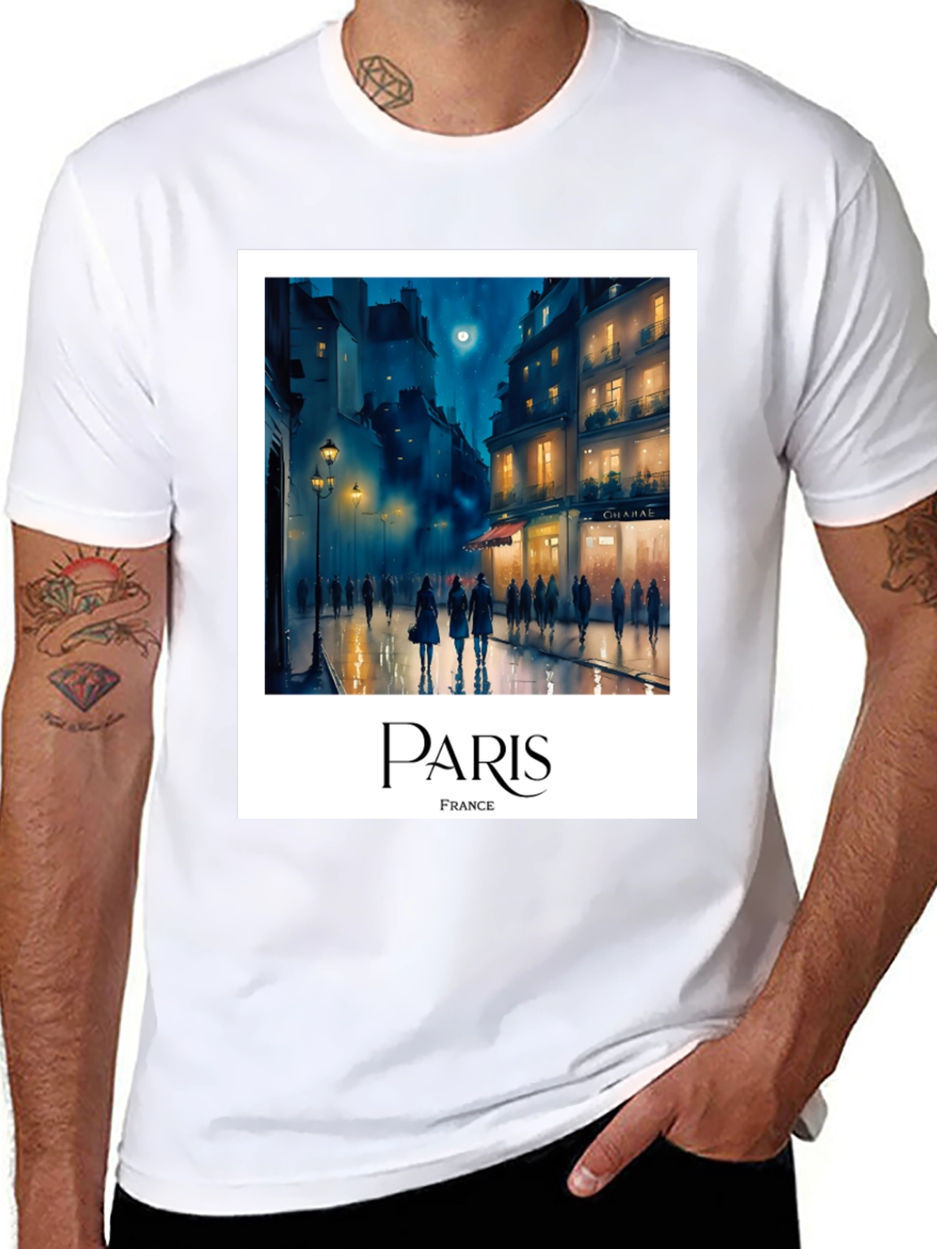 Paris France T-Shirt - Cityscape Graphic Tee
