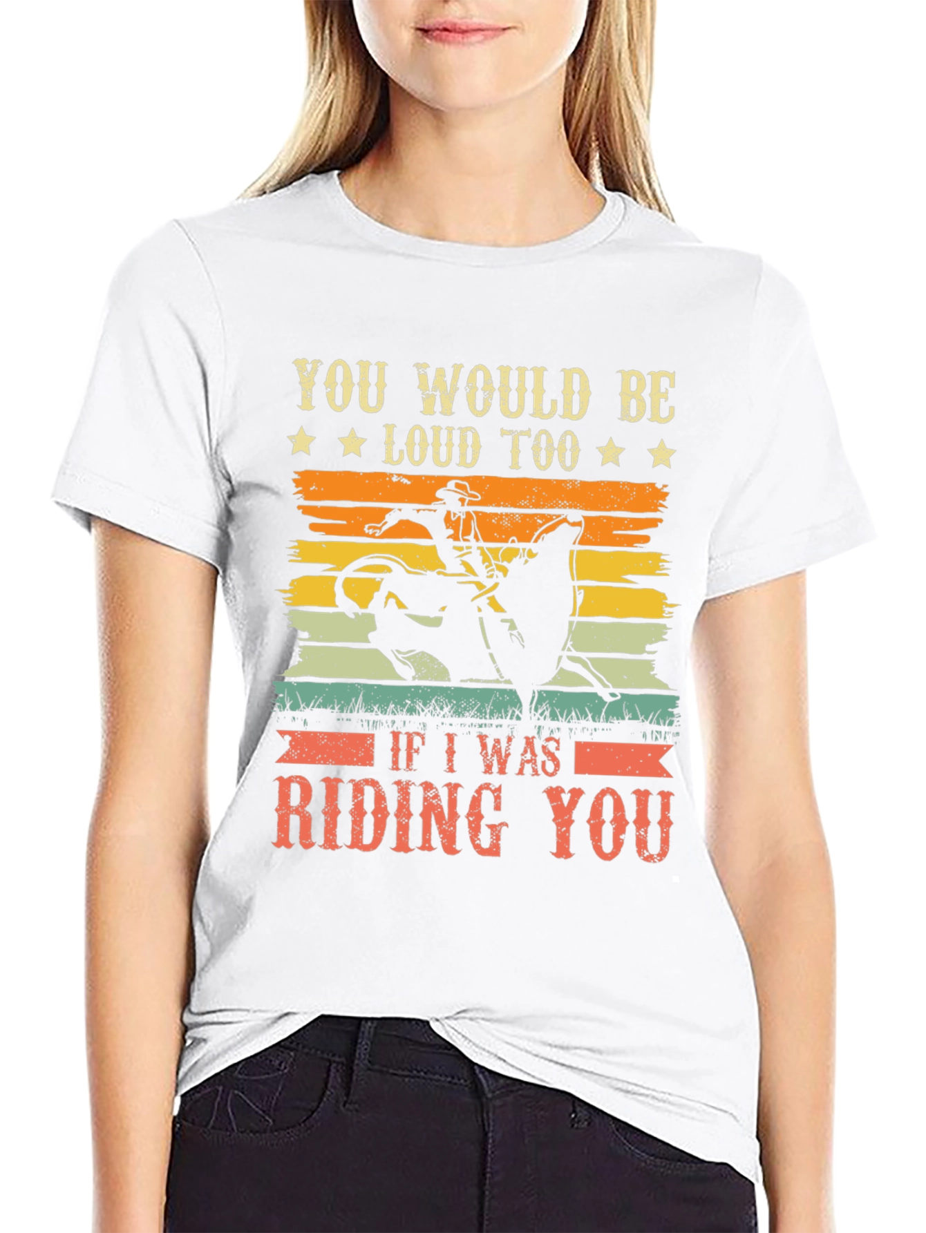 Funny Rodeo Riding You Graphic T-Shirt