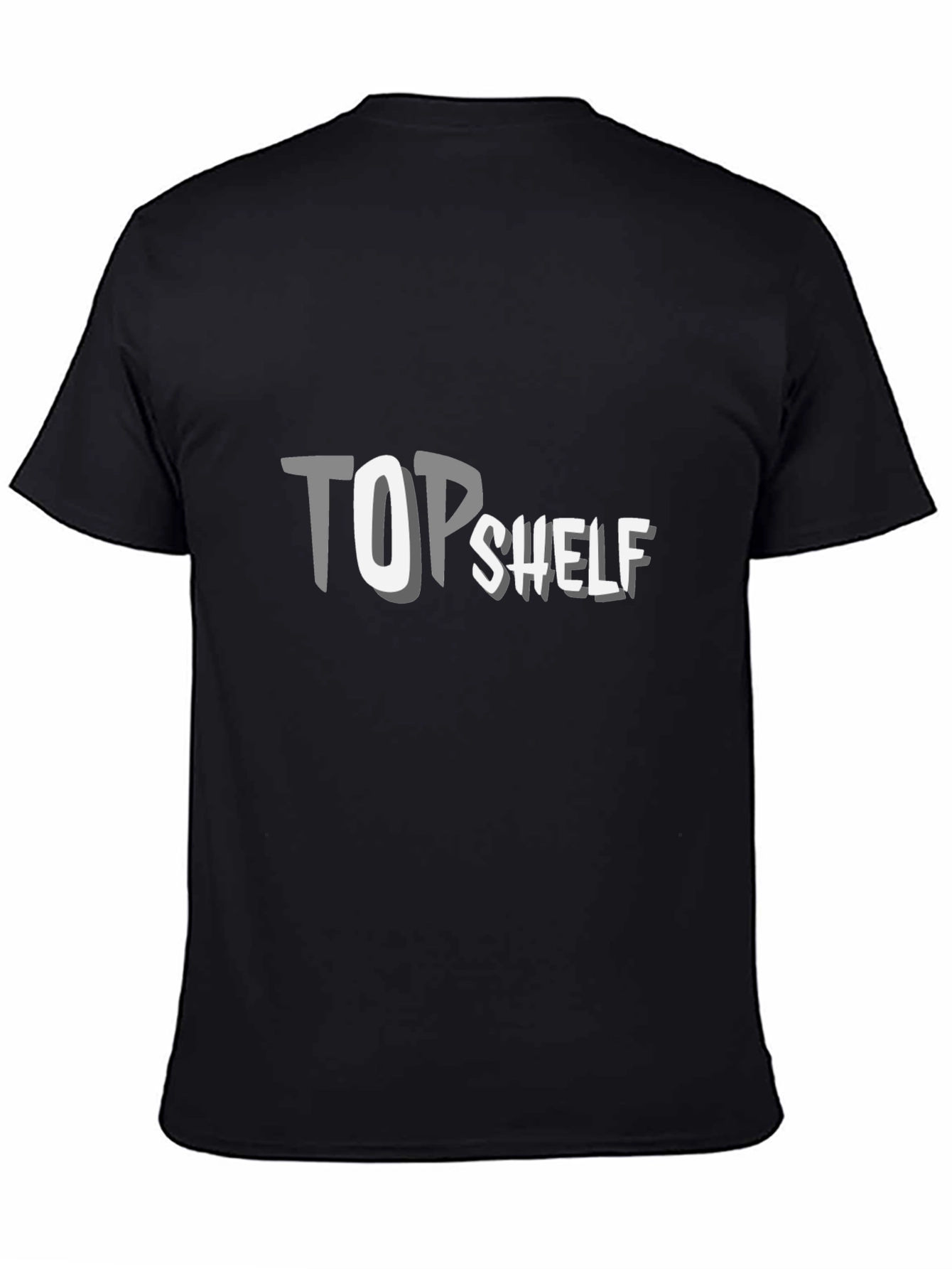 Top Shelf Graphic Tee - Stylish Mens Black T-Shirt