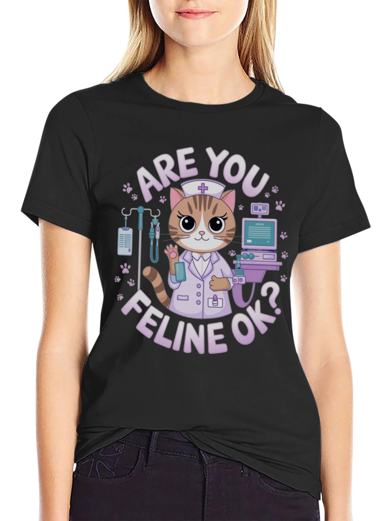 Are You Feline Ok? T-Shirt