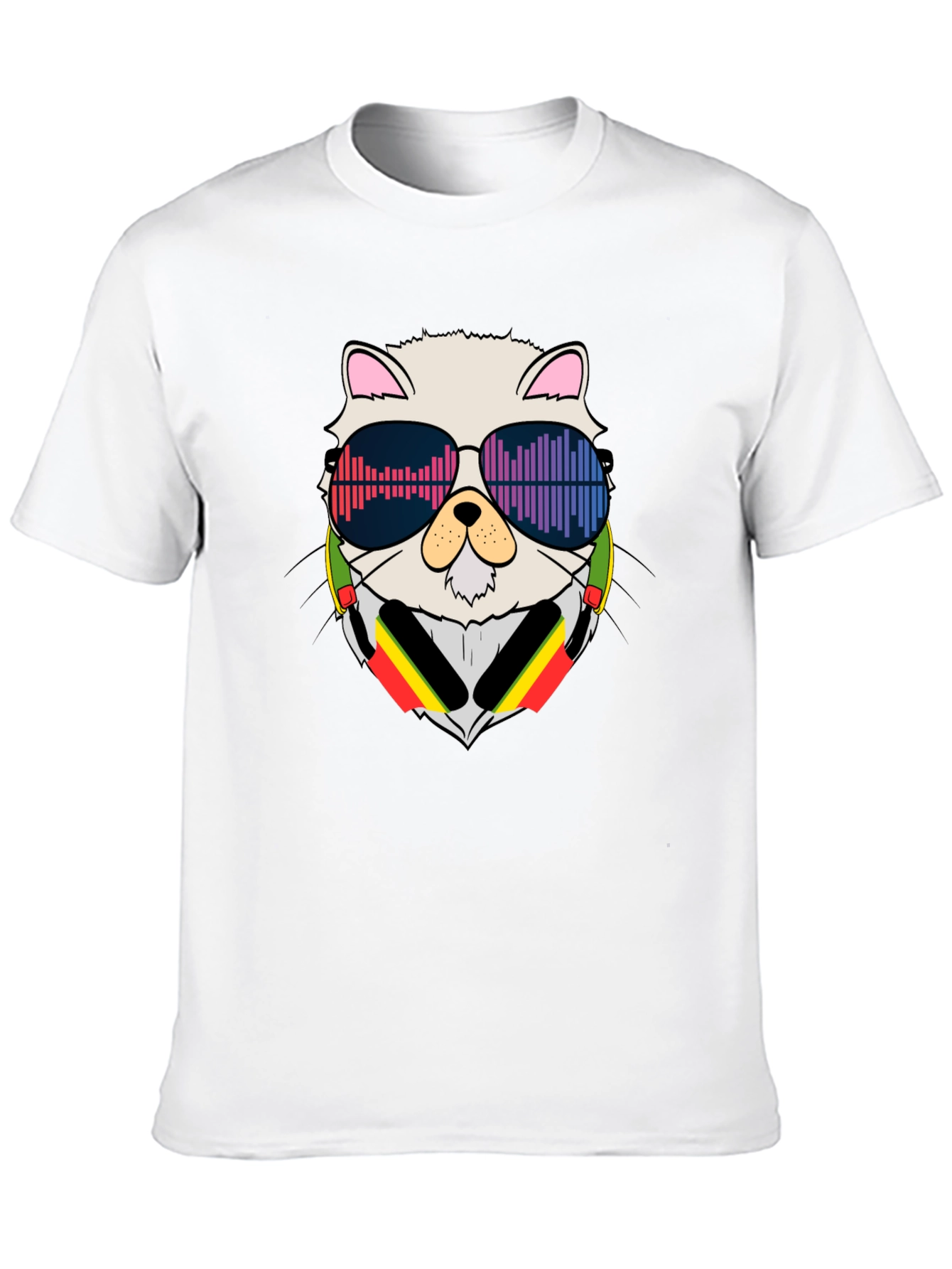 Cool Cat DJ Black T-Shirt