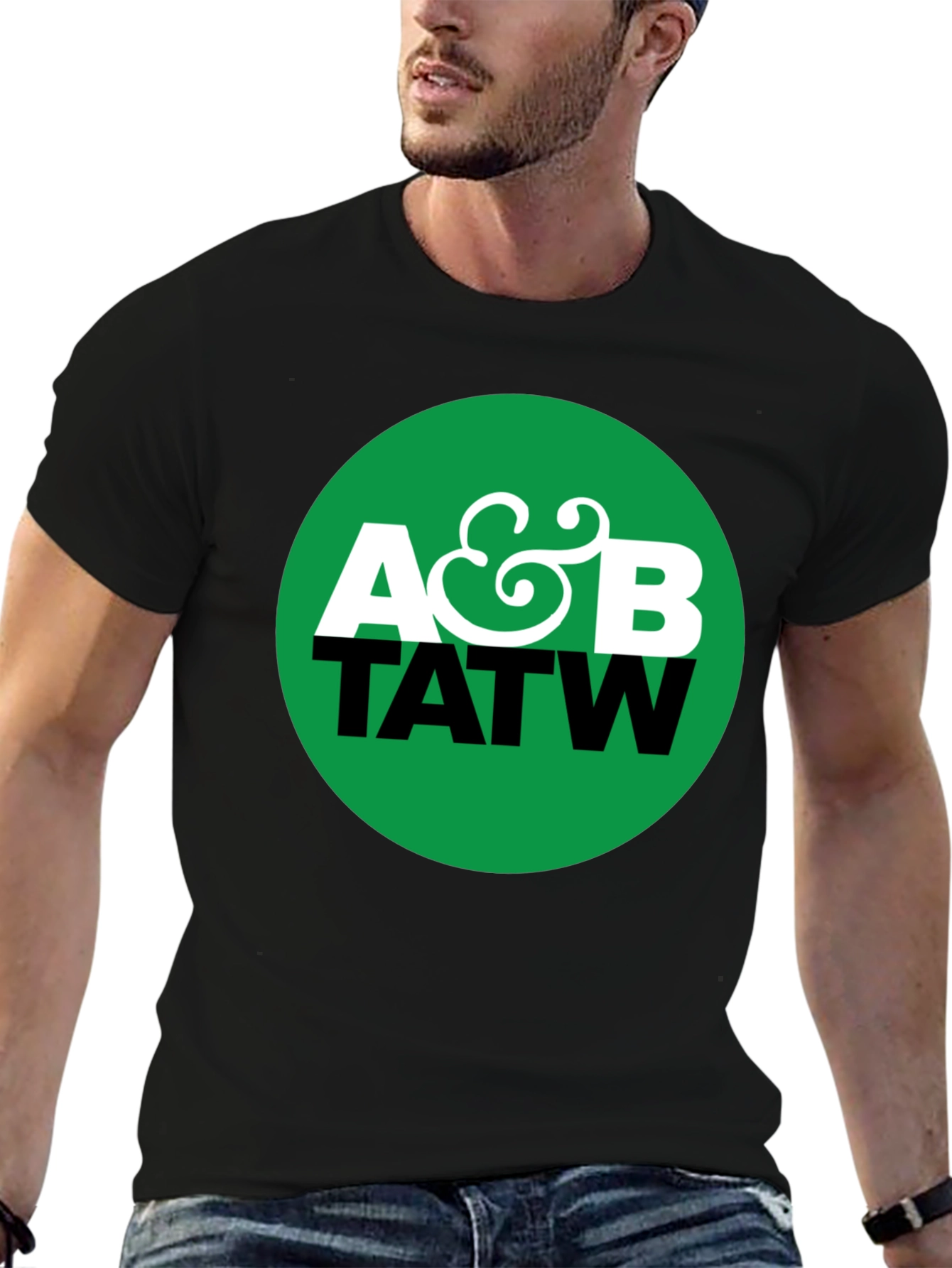 A&B TATW Graphic Print Black T-Shirt