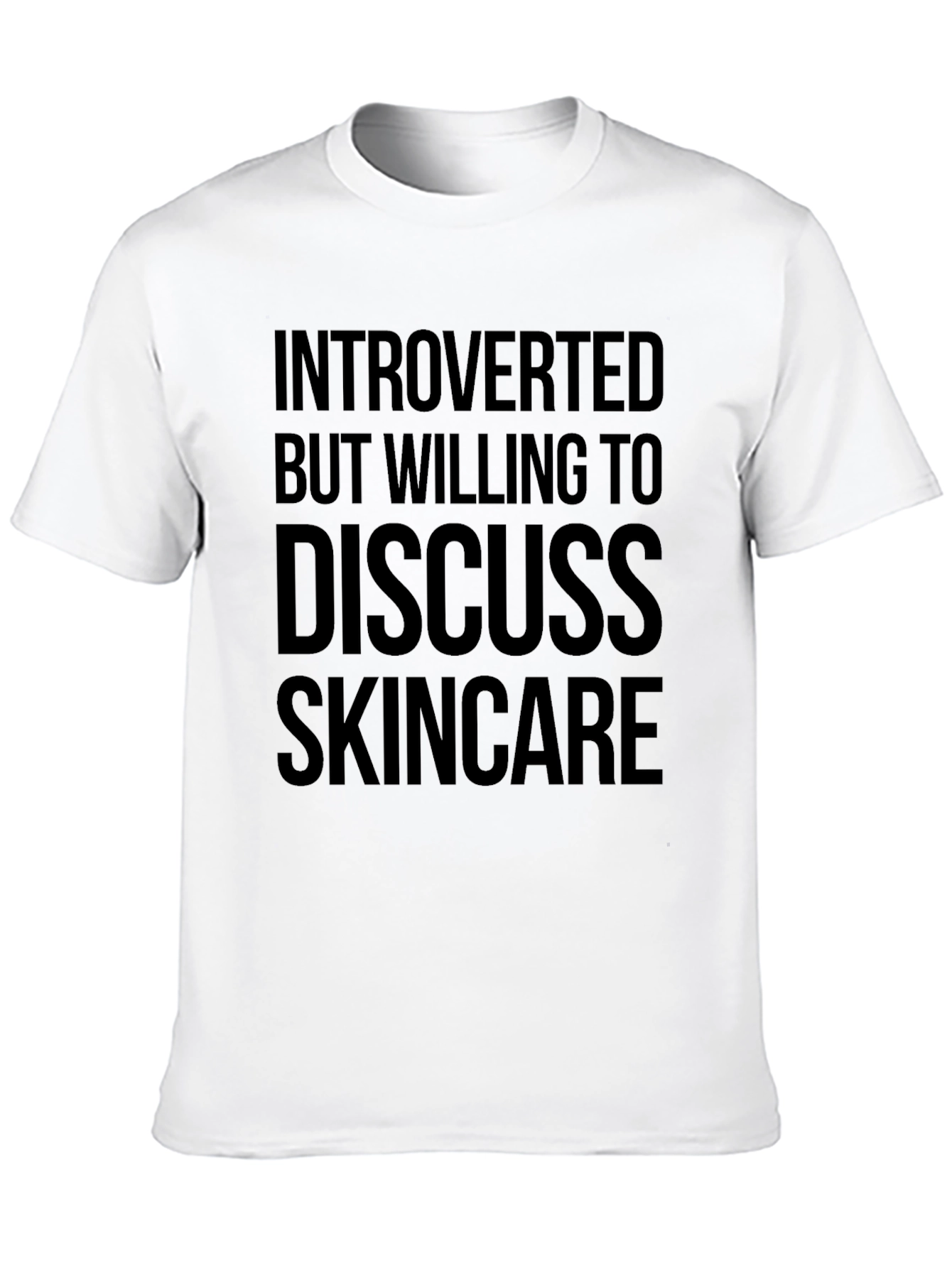 Introverted Skincare T-Shirt - Comfortable Cotton Tee