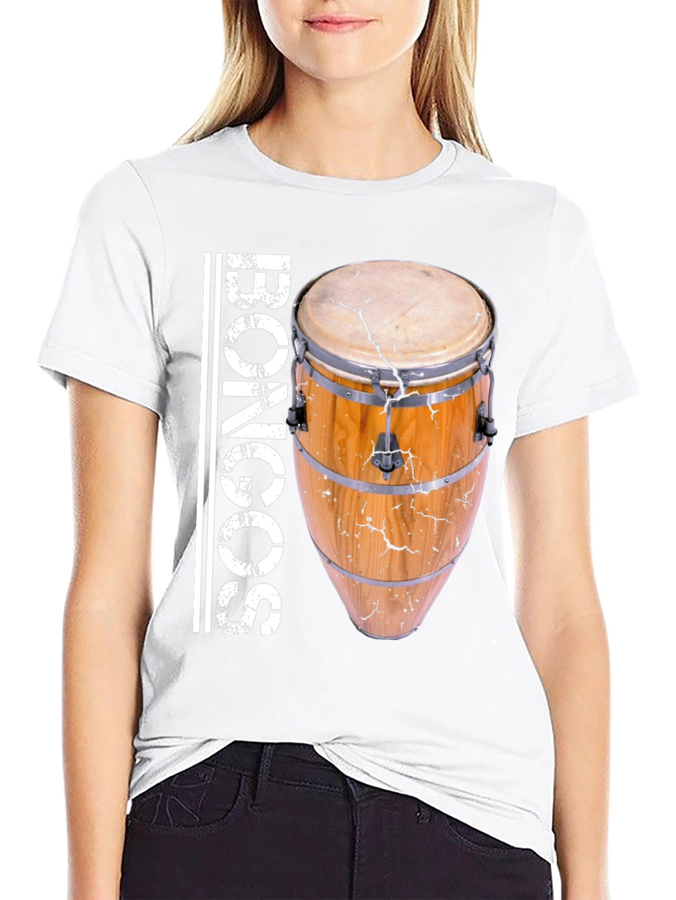 Bongos Graphic Tee - Music Lovers T-Shirt
