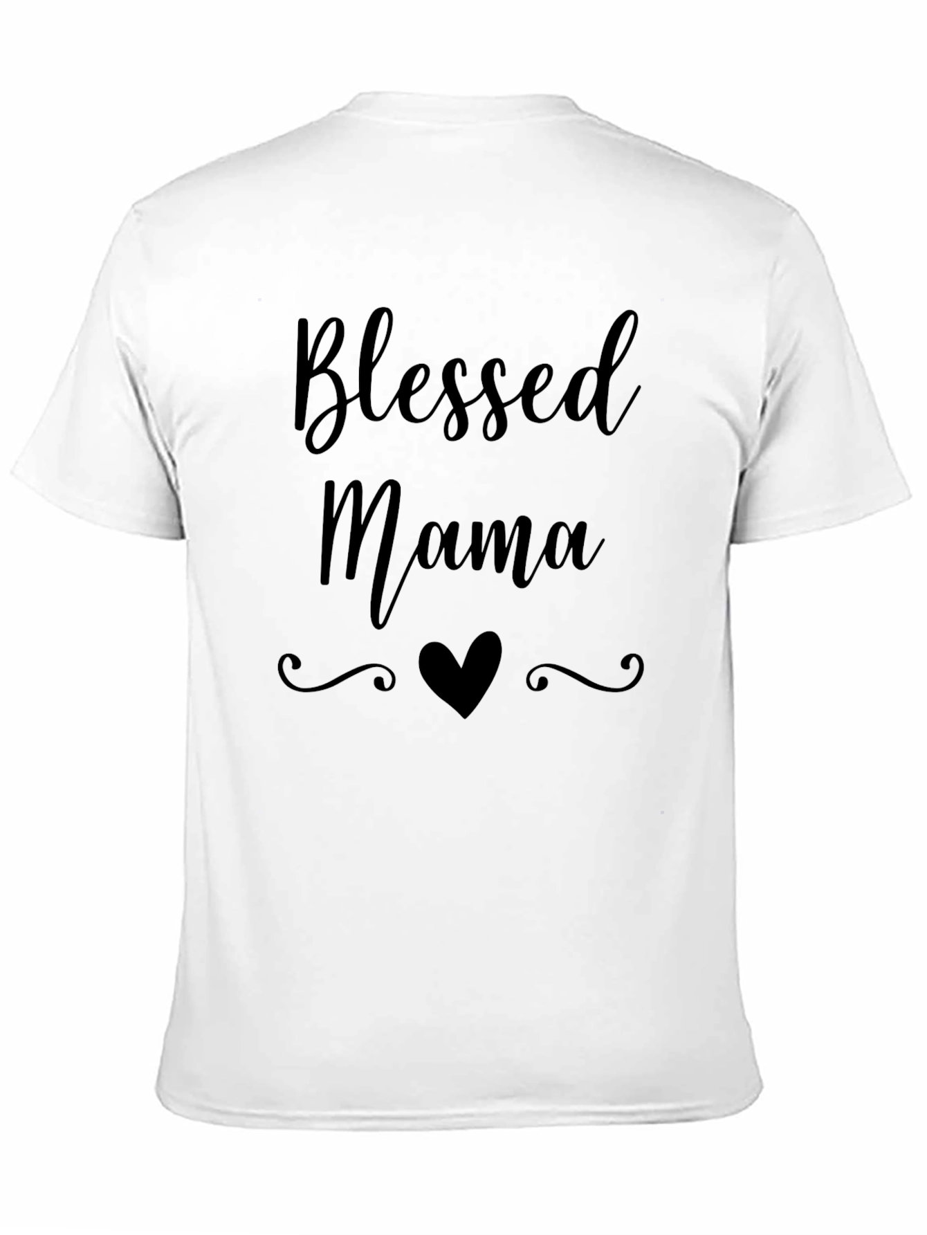 Blessed Mama Graphic Tee - Black T-Shirt