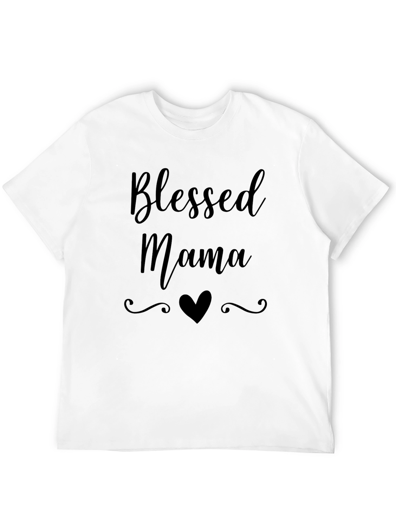Blessed Mama Graphic Tee - Black T-Shirt
