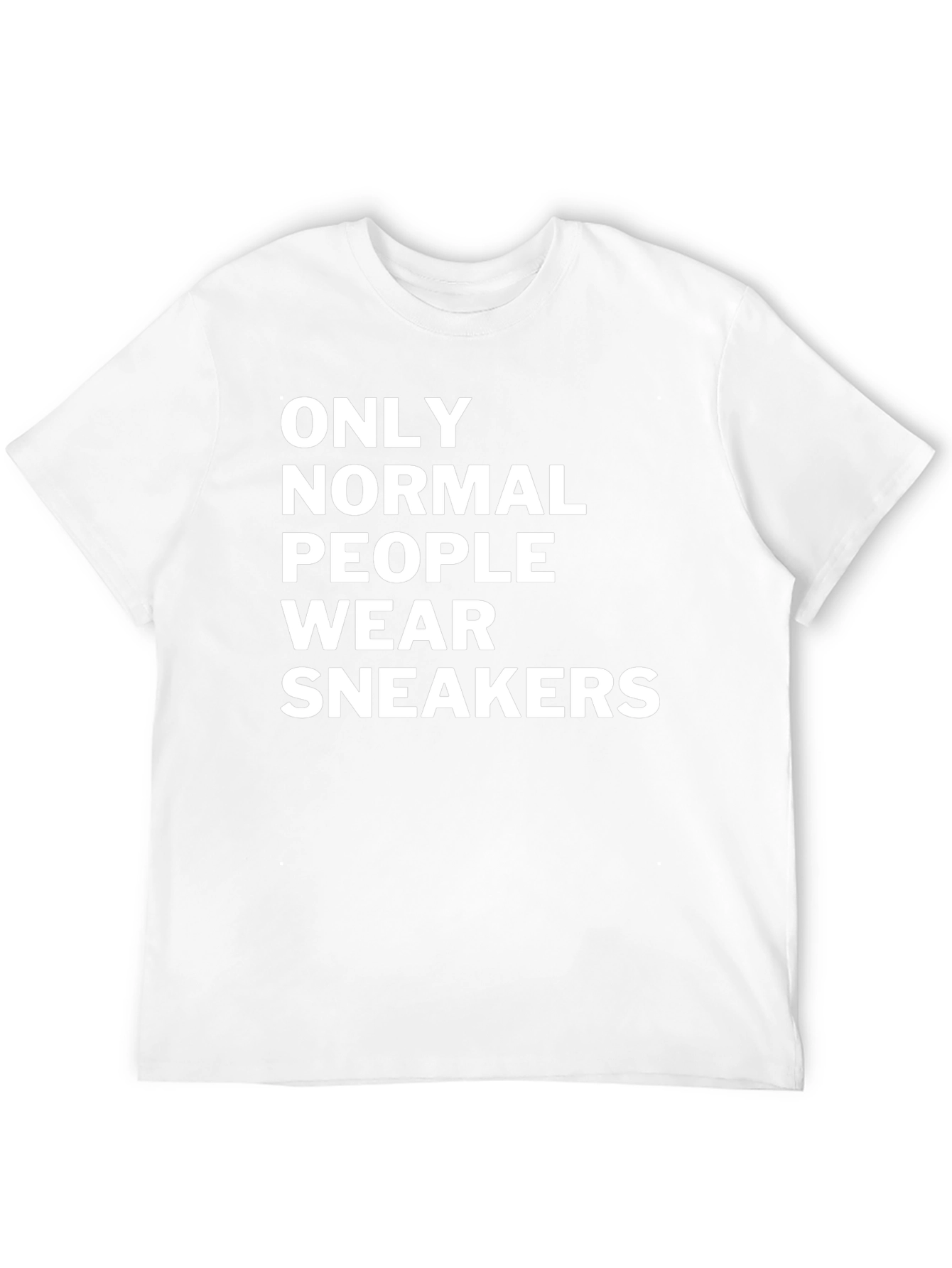 Only Normal People Wear Sneakers Black T-Shirt