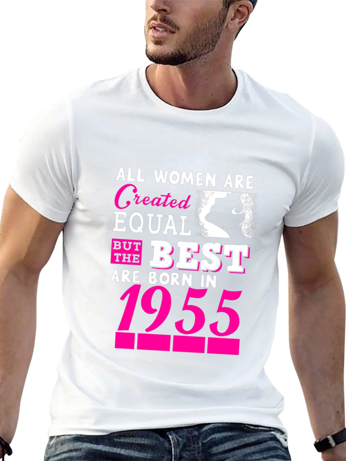 Women Born in 1955 T-Shirt - Birthday Gift