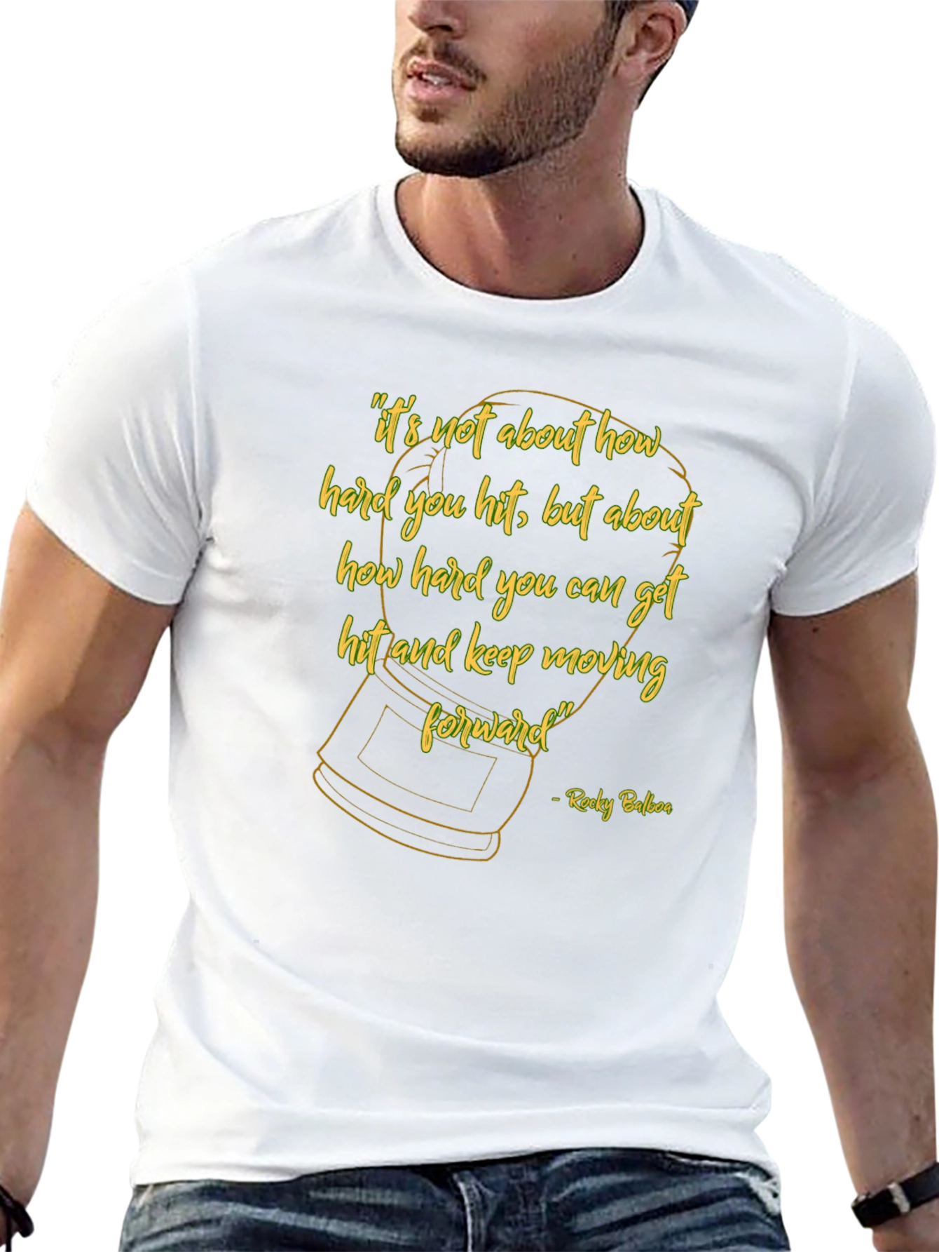 Motivational Rocky Balboa Quote T-Shirt