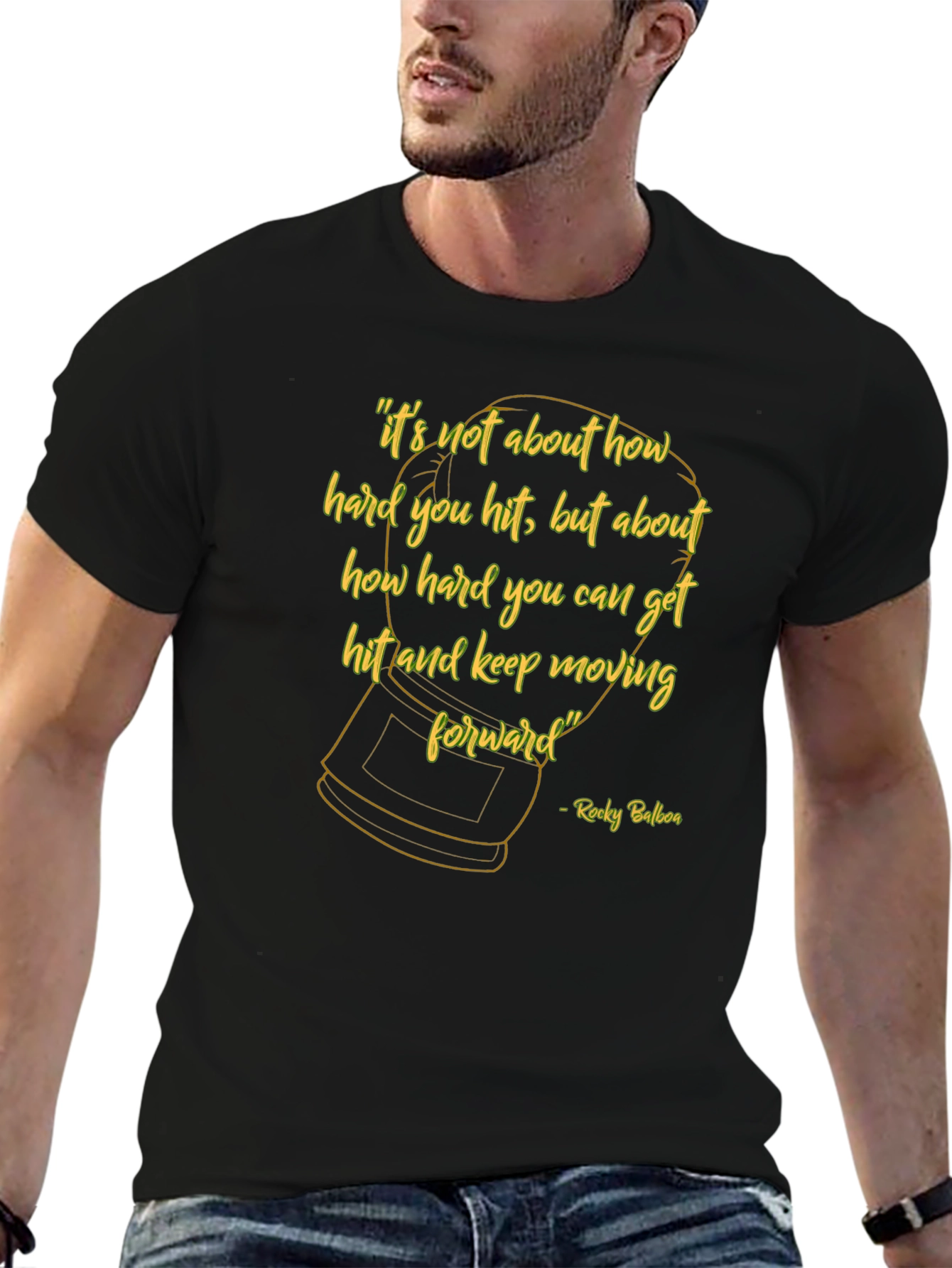 Motivational Rocky Balboa Quote T-Shirt