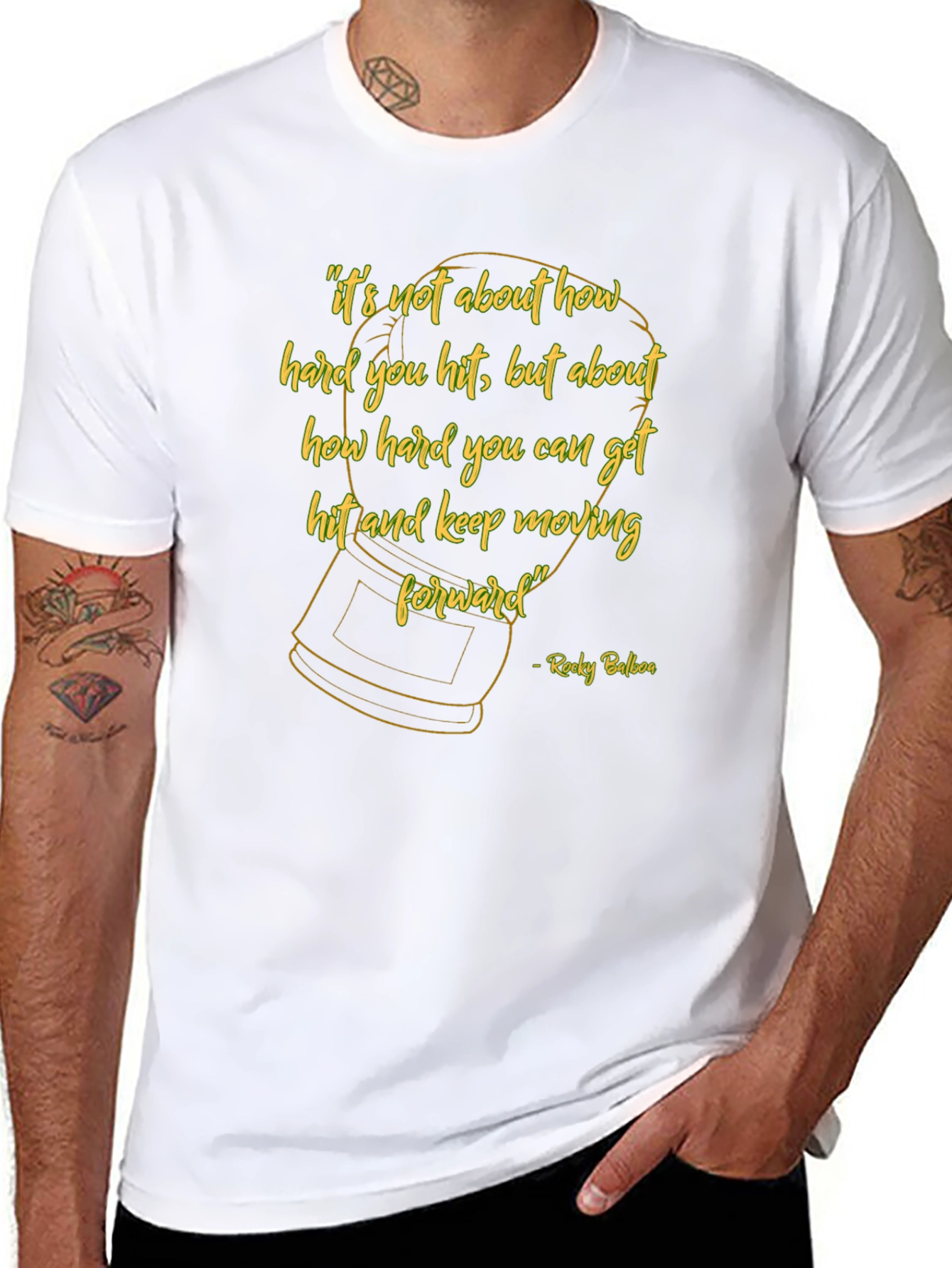 Motivational Rocky Balboa Quote T-Shirt
