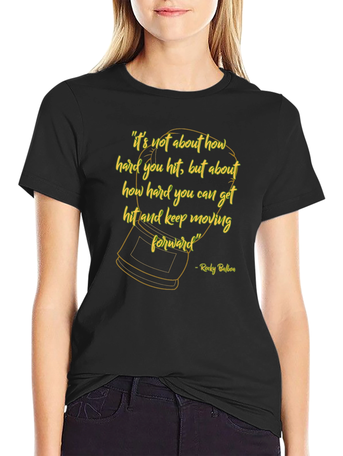 Motivational Rocky Balboa Quote T-Shirt