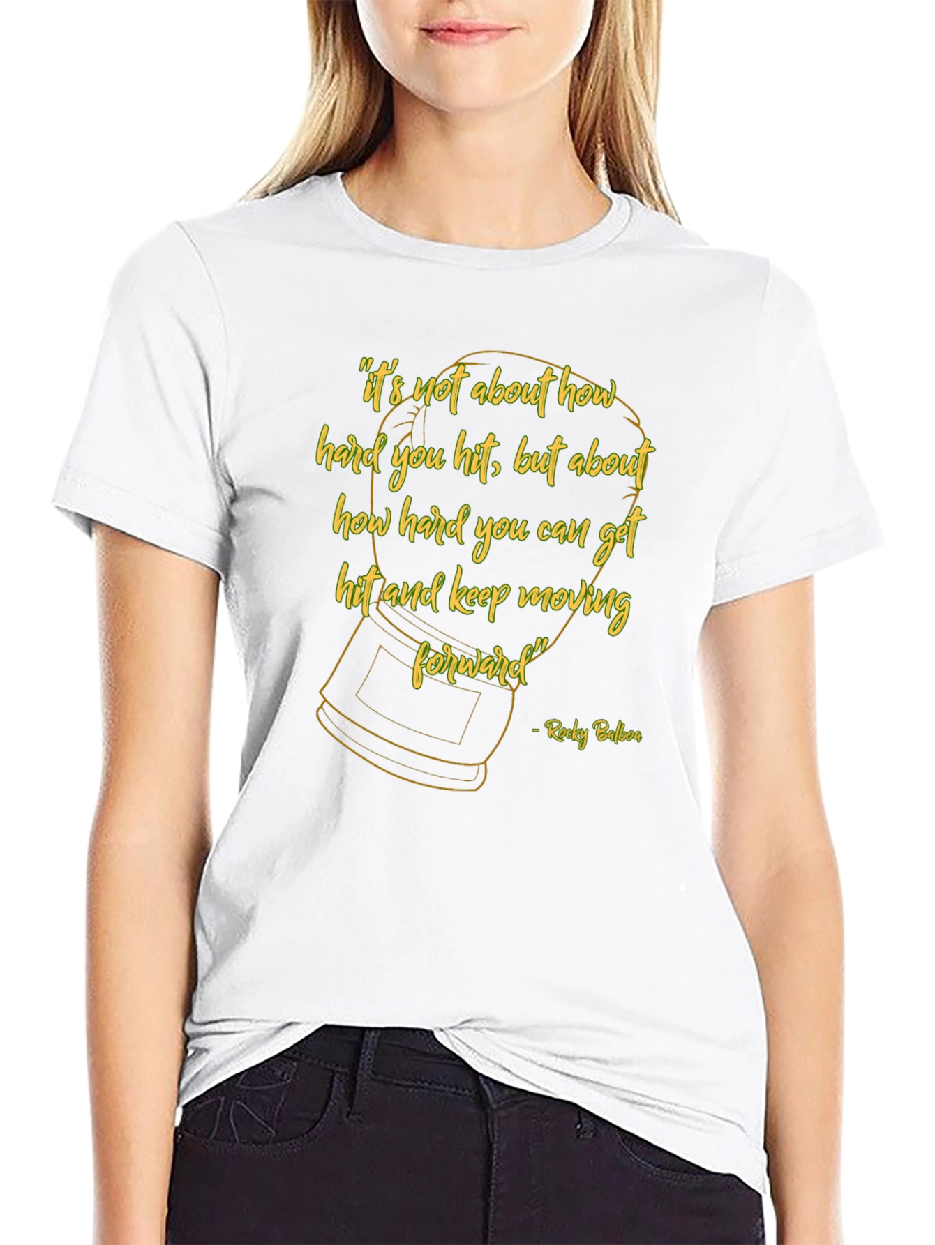 Motivational Rocky Balboa Quote T-Shirt