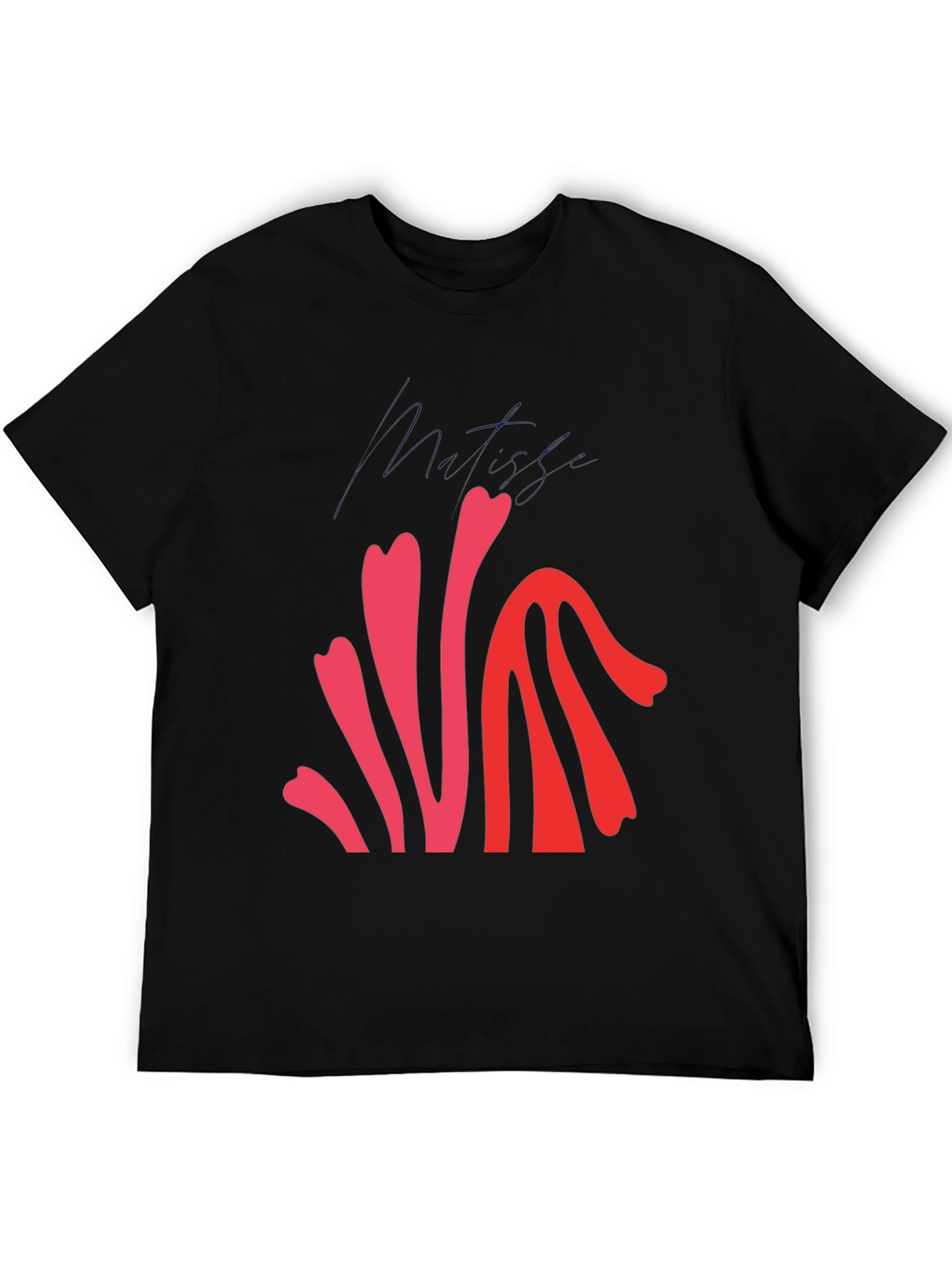 Abstract Graphic Print Crew Neck T-Shirt