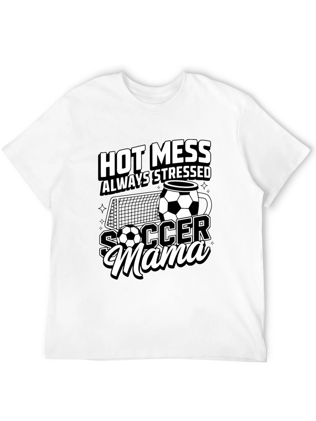 Hot Mess Soccer Mama T-Shirt
