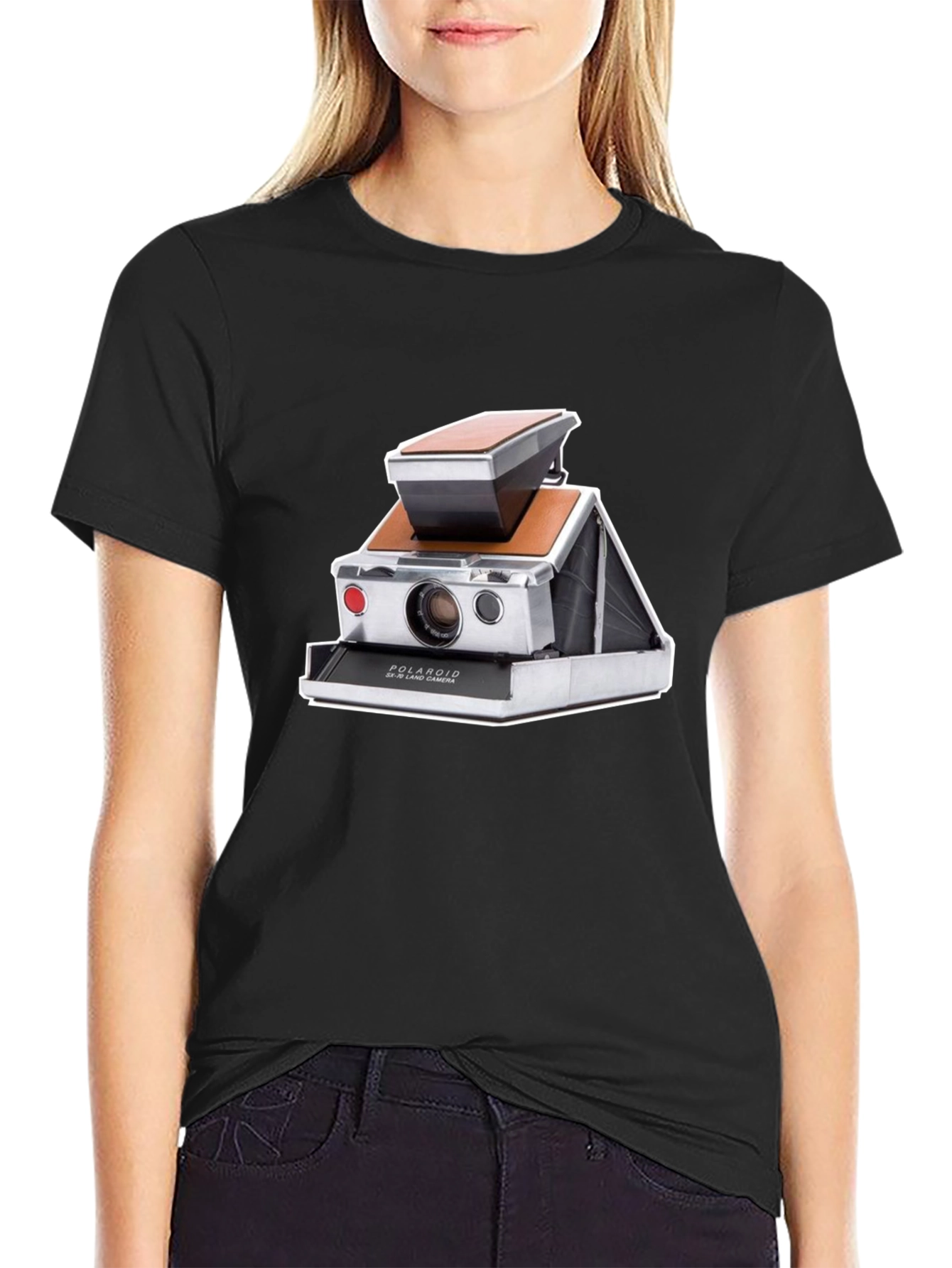 Retro Camera Graphic Tee - Classic Polaroid Design