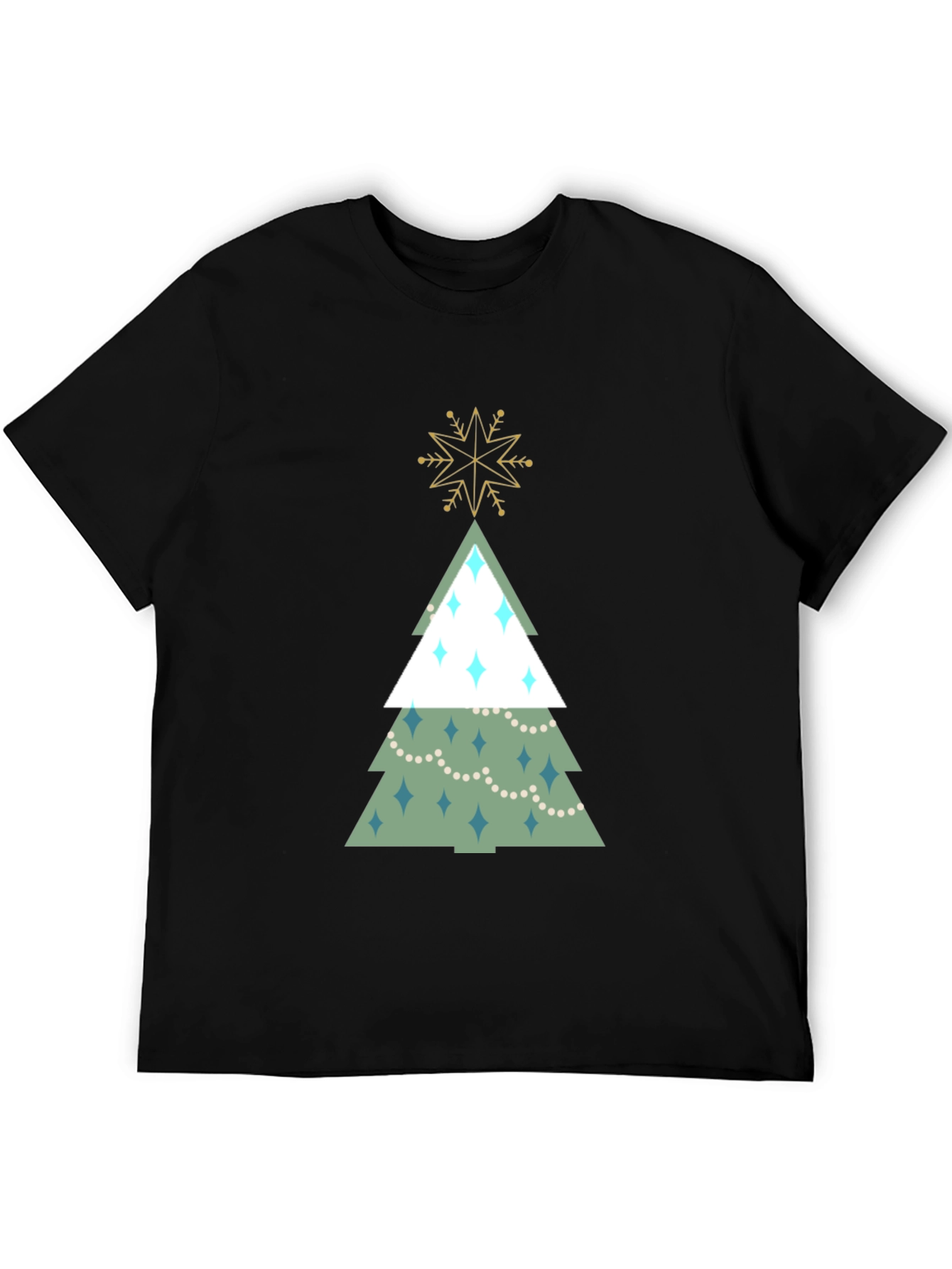 Festive Christmas Tree Graphic Tee - Holiday Style