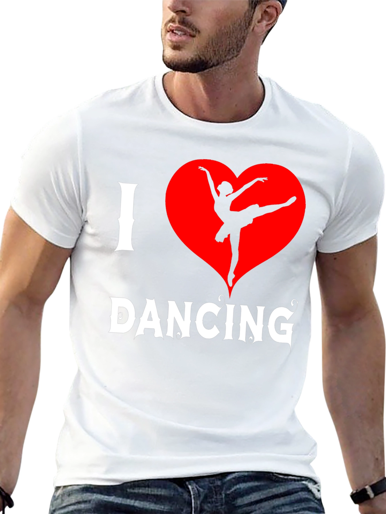 I Heart Dancing T-Shirt - Ballet Dancer Design