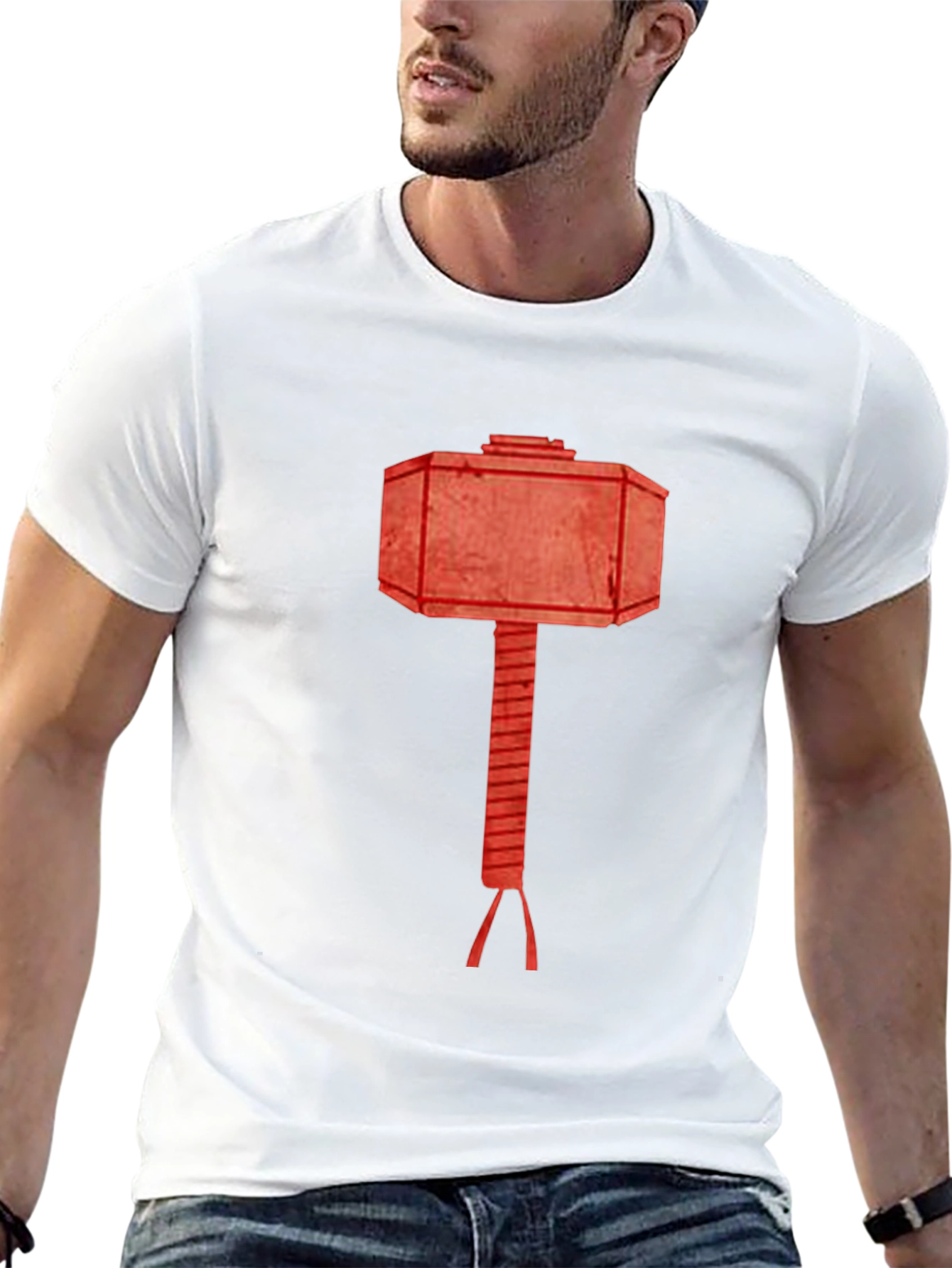 Hammer Graphic Tee - Black Cotton T-Shirt