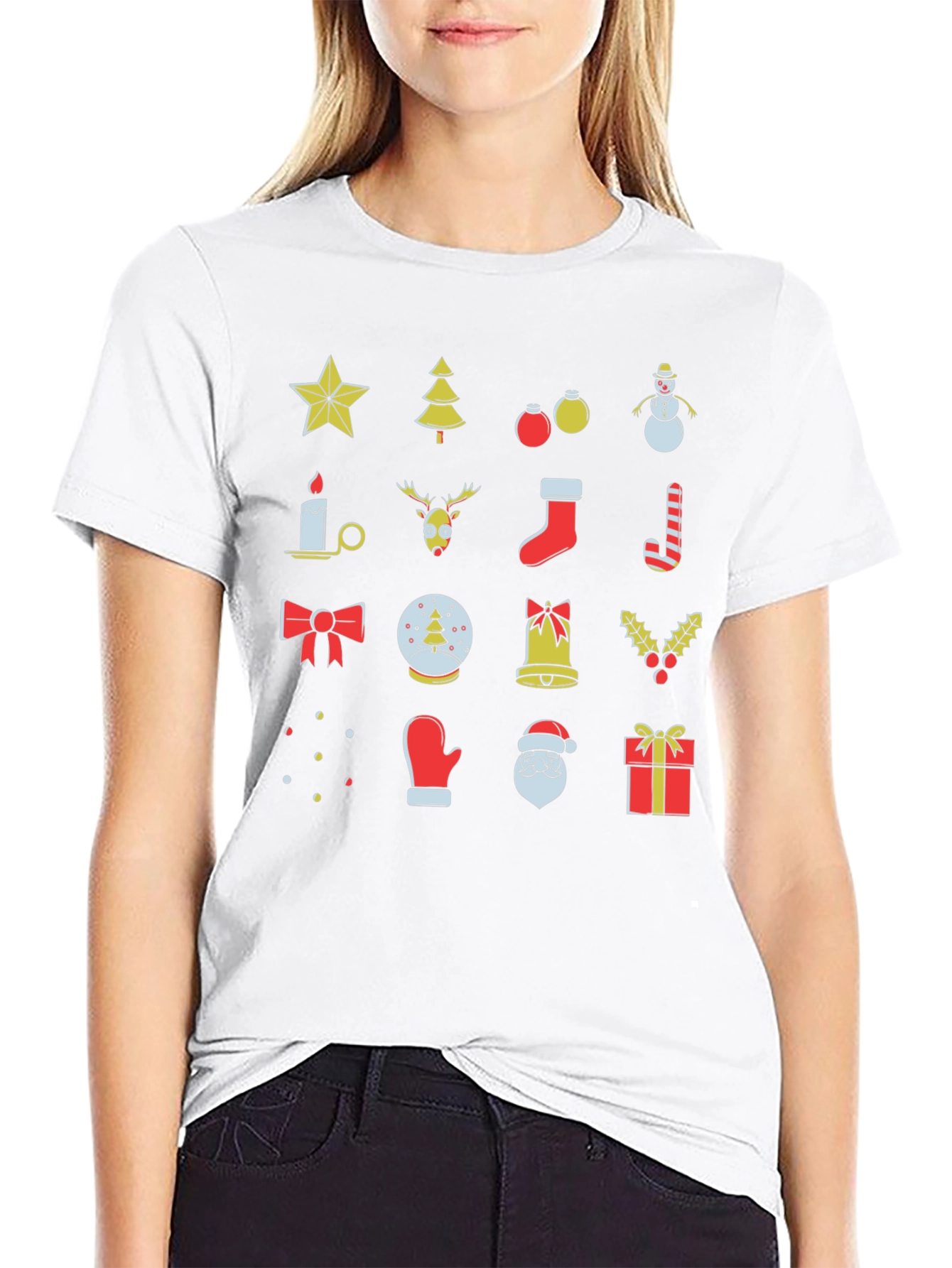 Festive Christmas Icon T-Shirt - Holiday Cheer