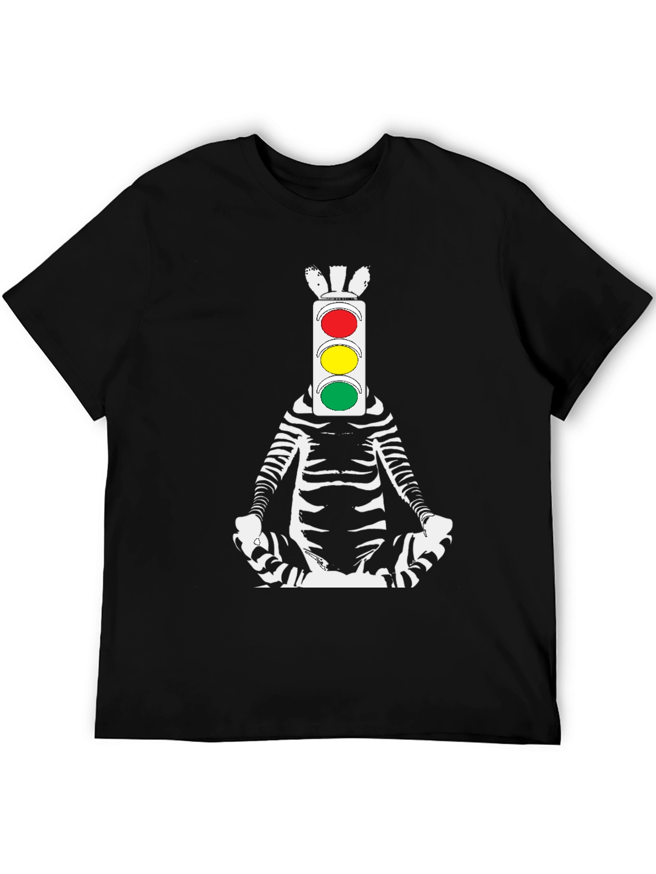 Zebra Traffic Light Meditating T-Shirt
