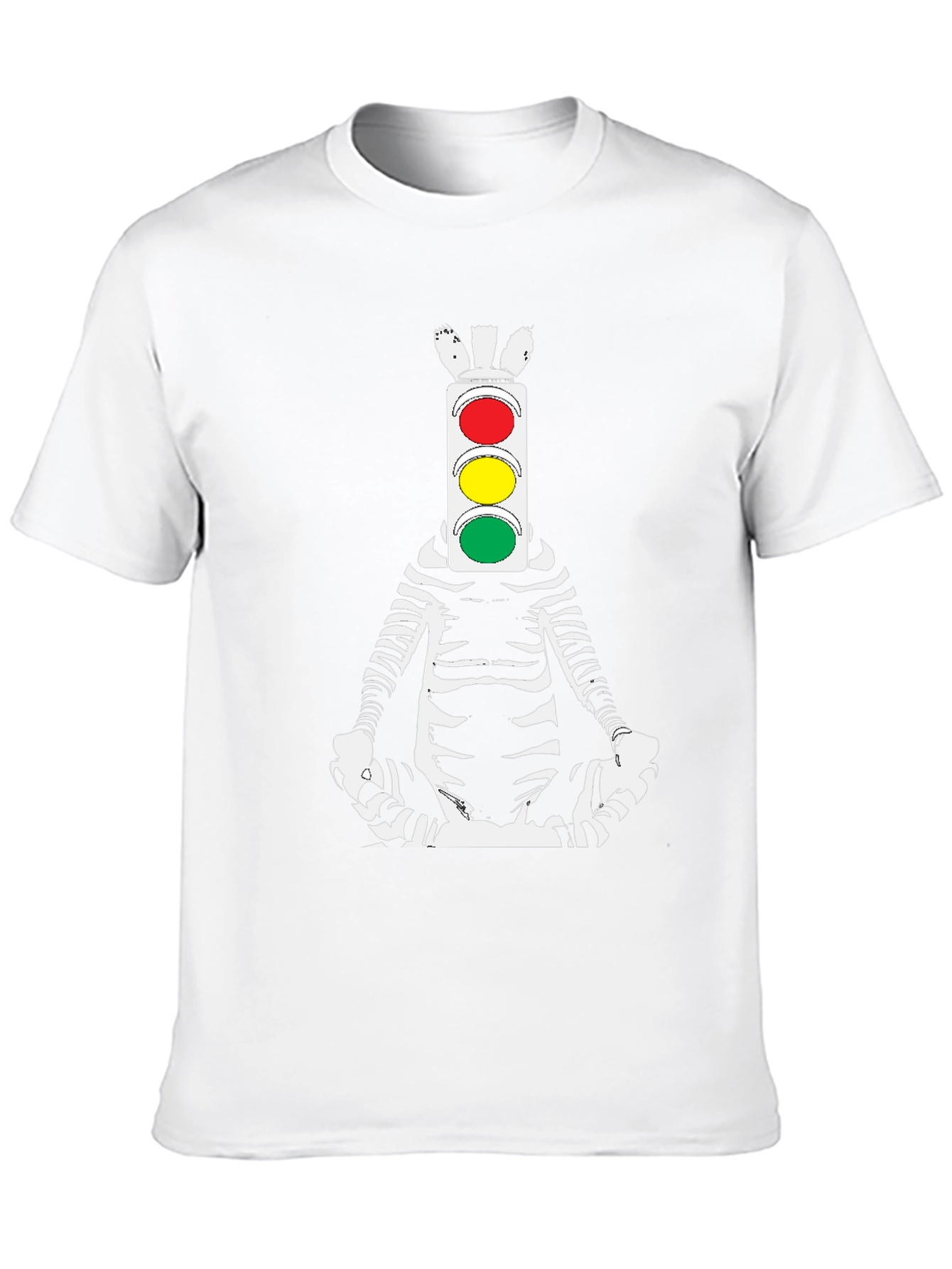 Zebra Traffic Light Meditating T-Shirt