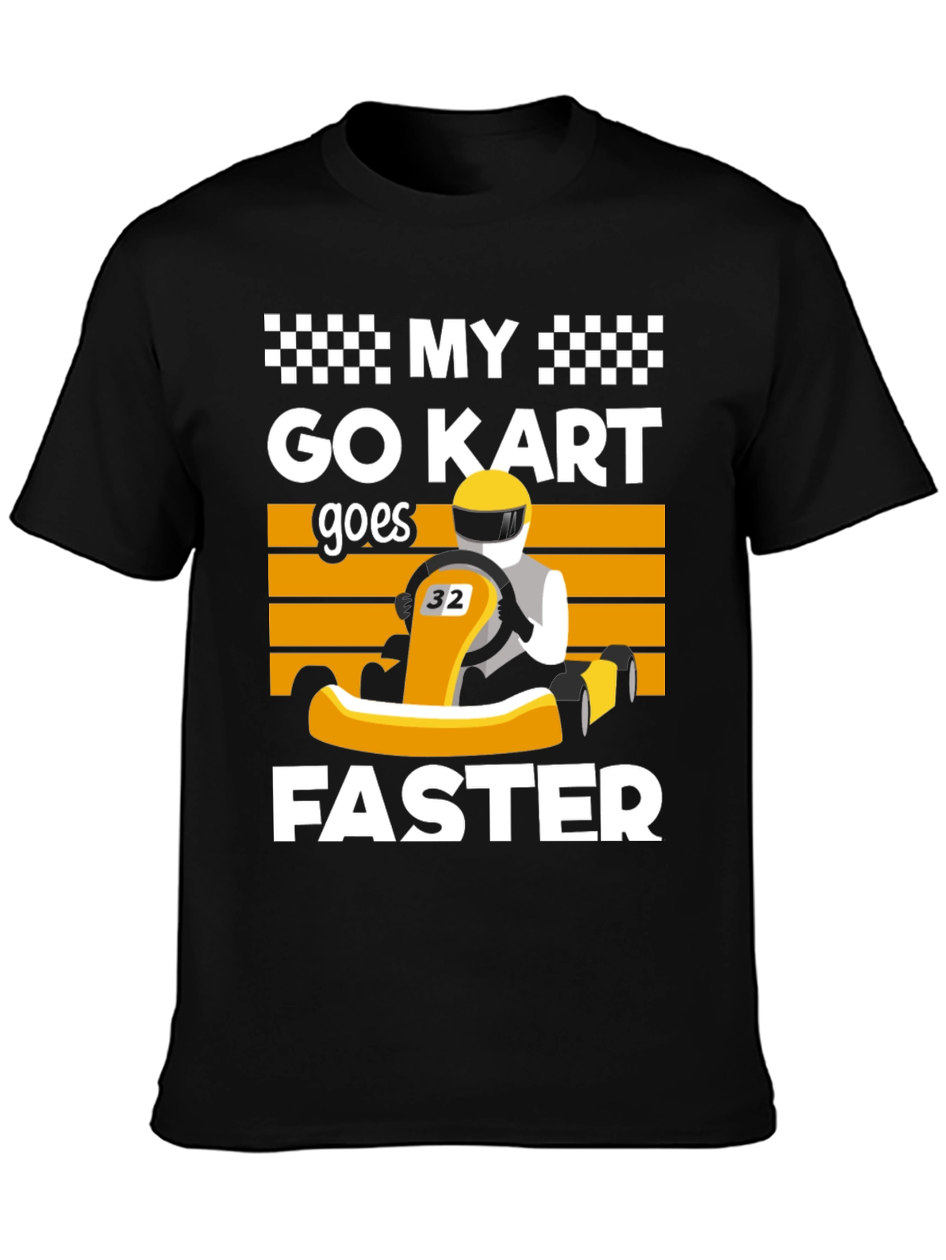 My Go Kart Goes Faster Black T-Shirt