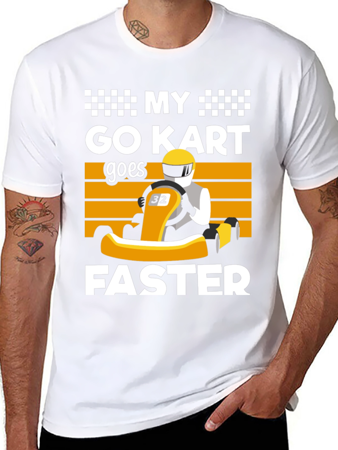 My Go Kart Goes Faster Black T-Shirt