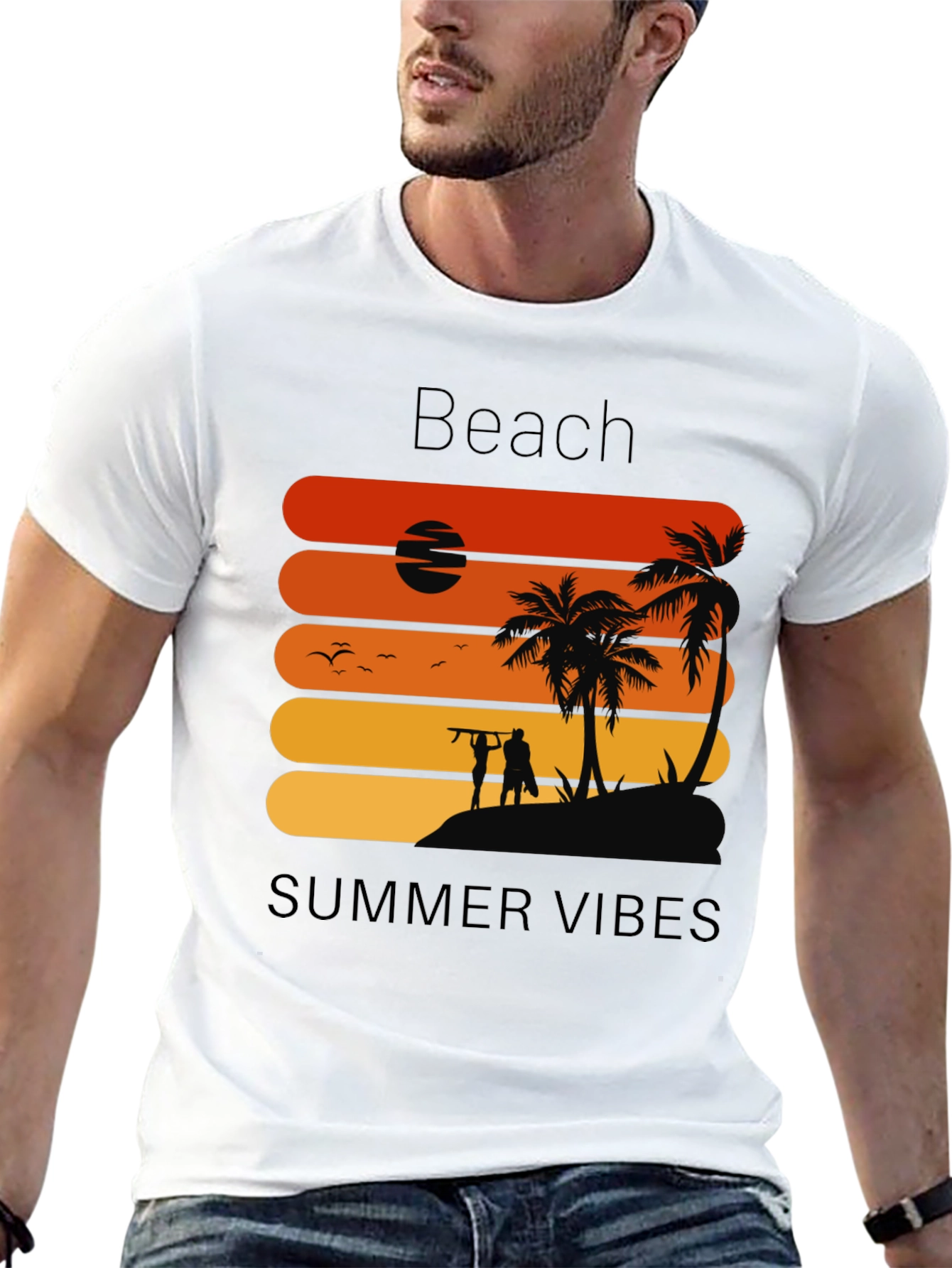 Beach Summer Vibes Graphic Tee