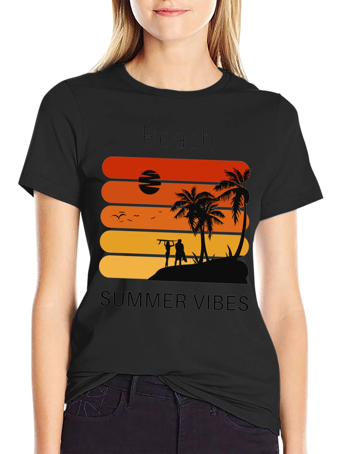 Beach Summer Vibes Graphic Tee