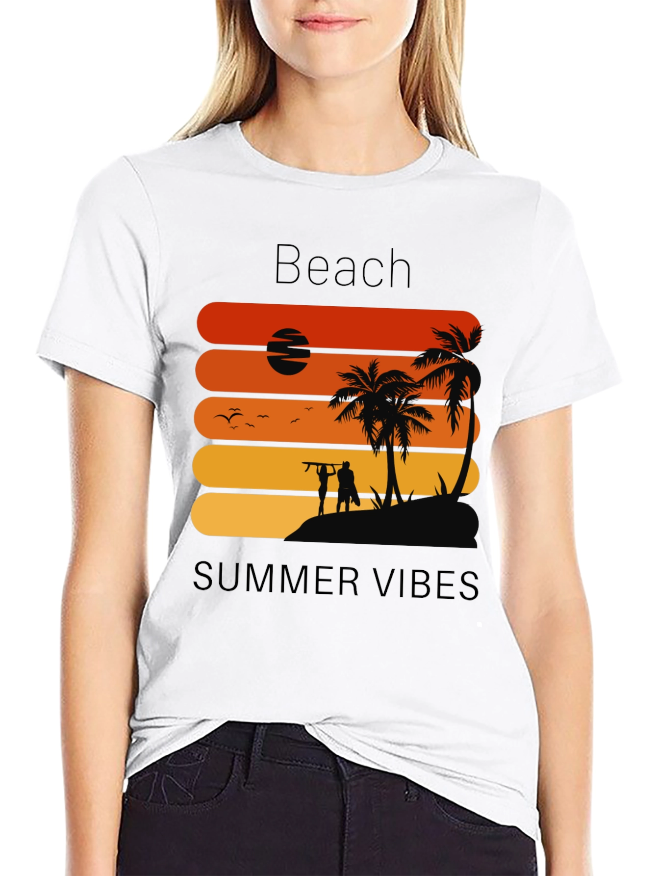 Beach Summer Vibes Graphic Tee
