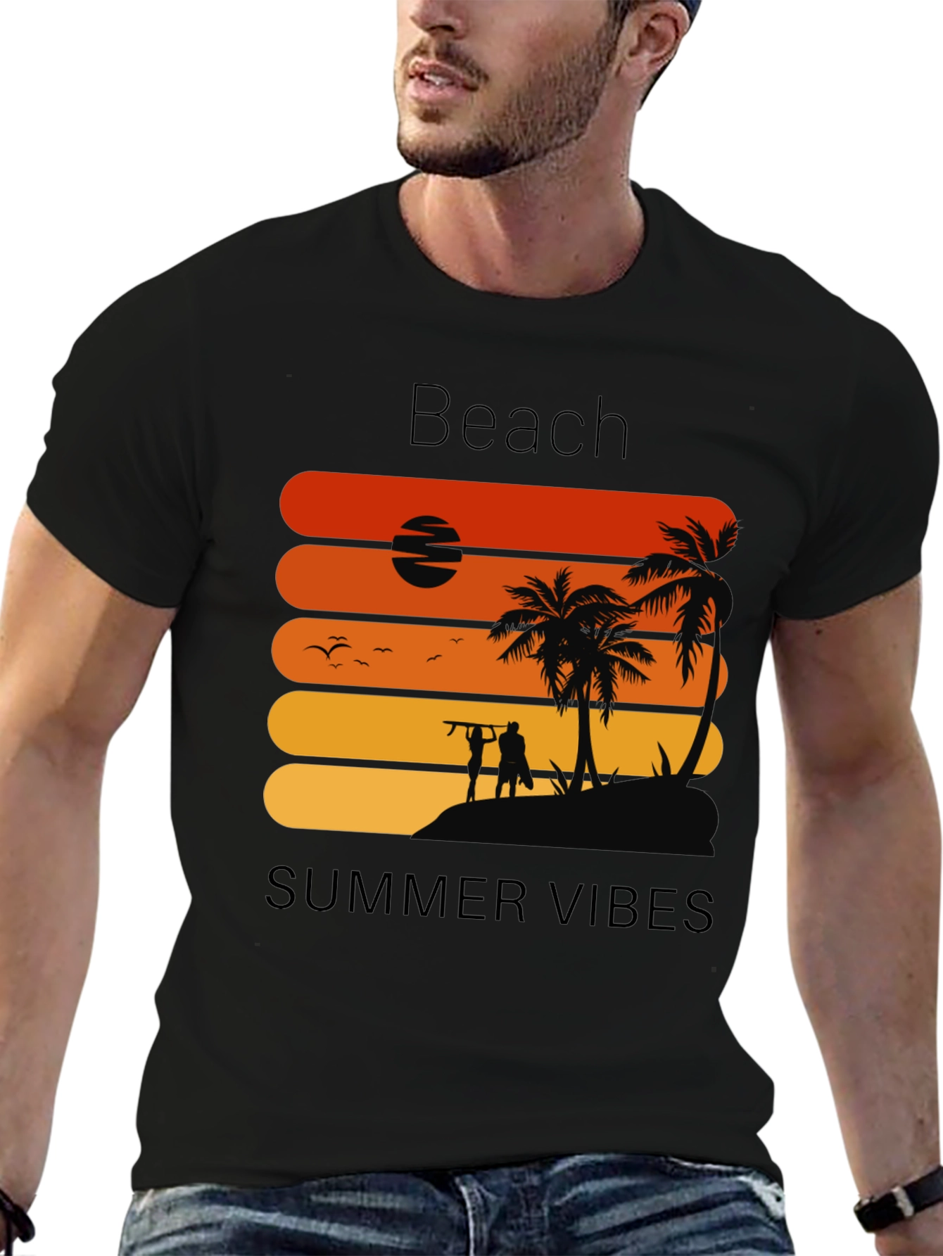Beach Summer Vibes Graphic Tee