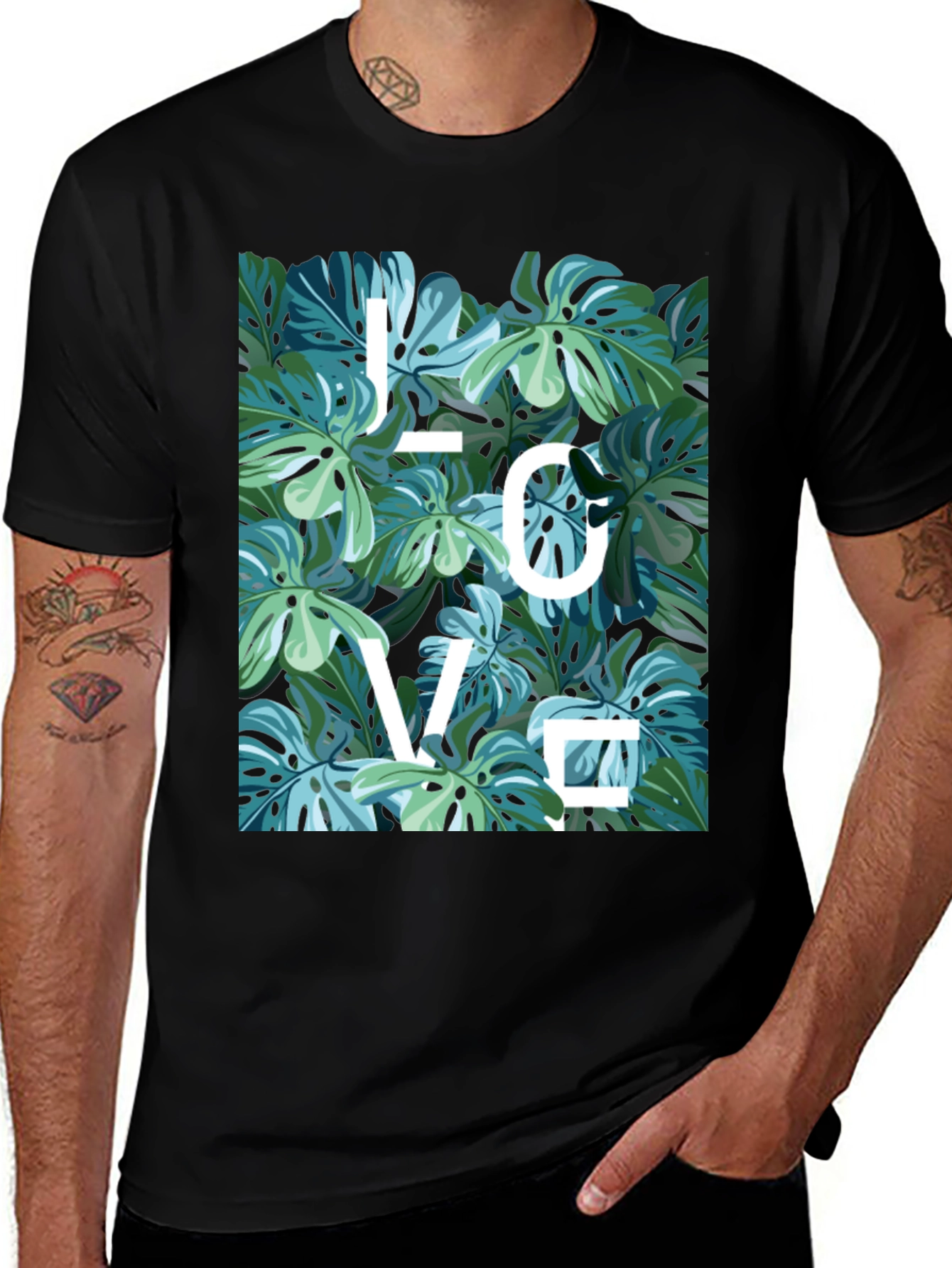 Tropical Leaf Love T-Shirt
