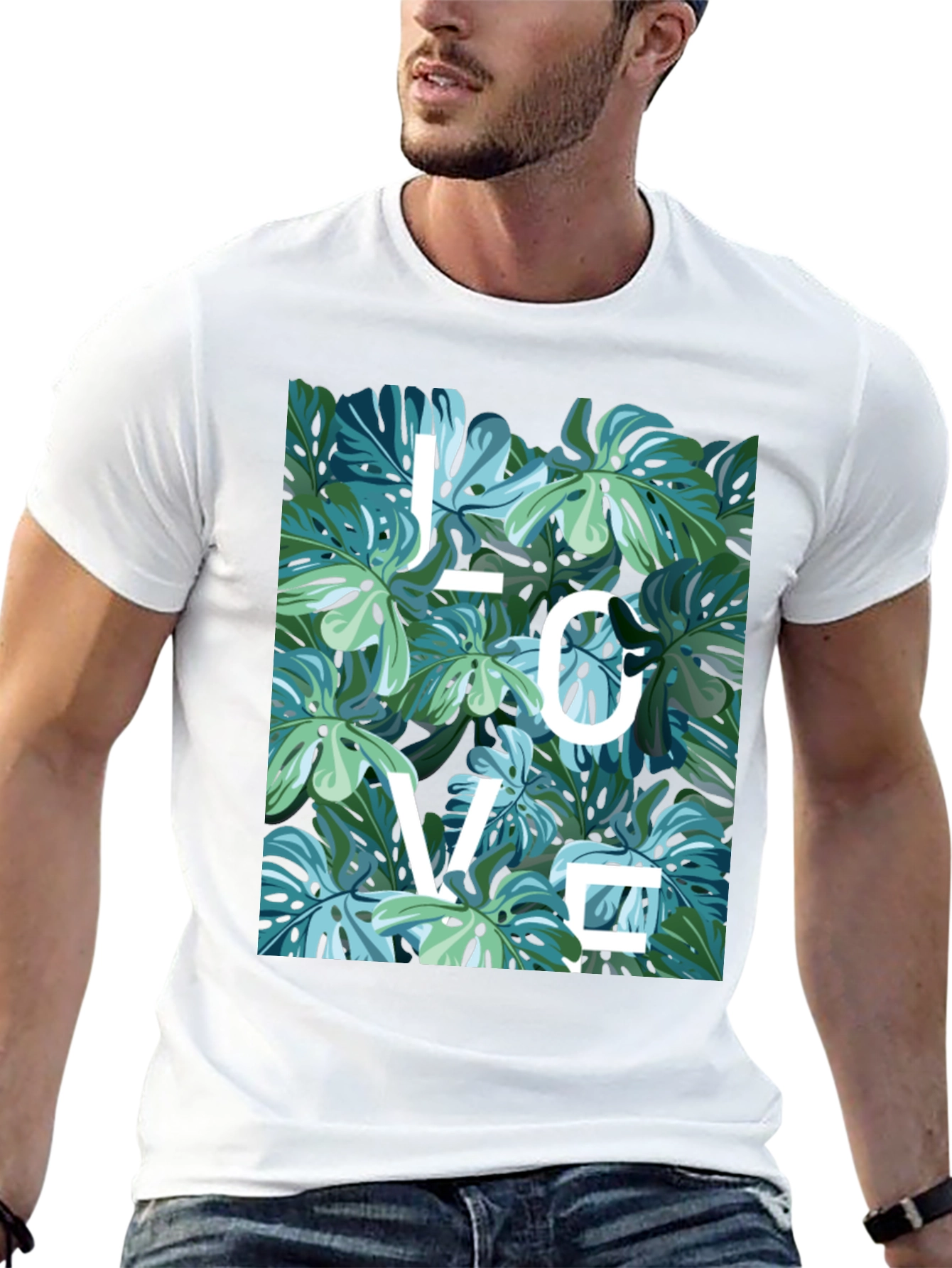 Tropical Leaf Love T-Shirt