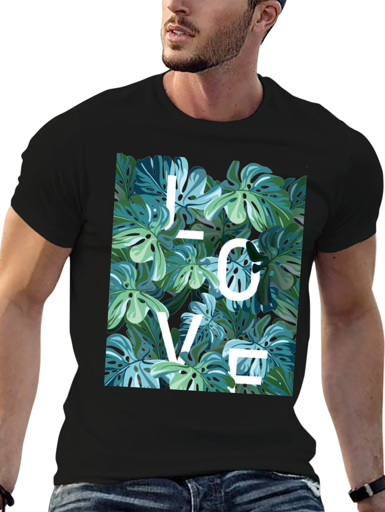 Tropical Leaf Love T-Shirt