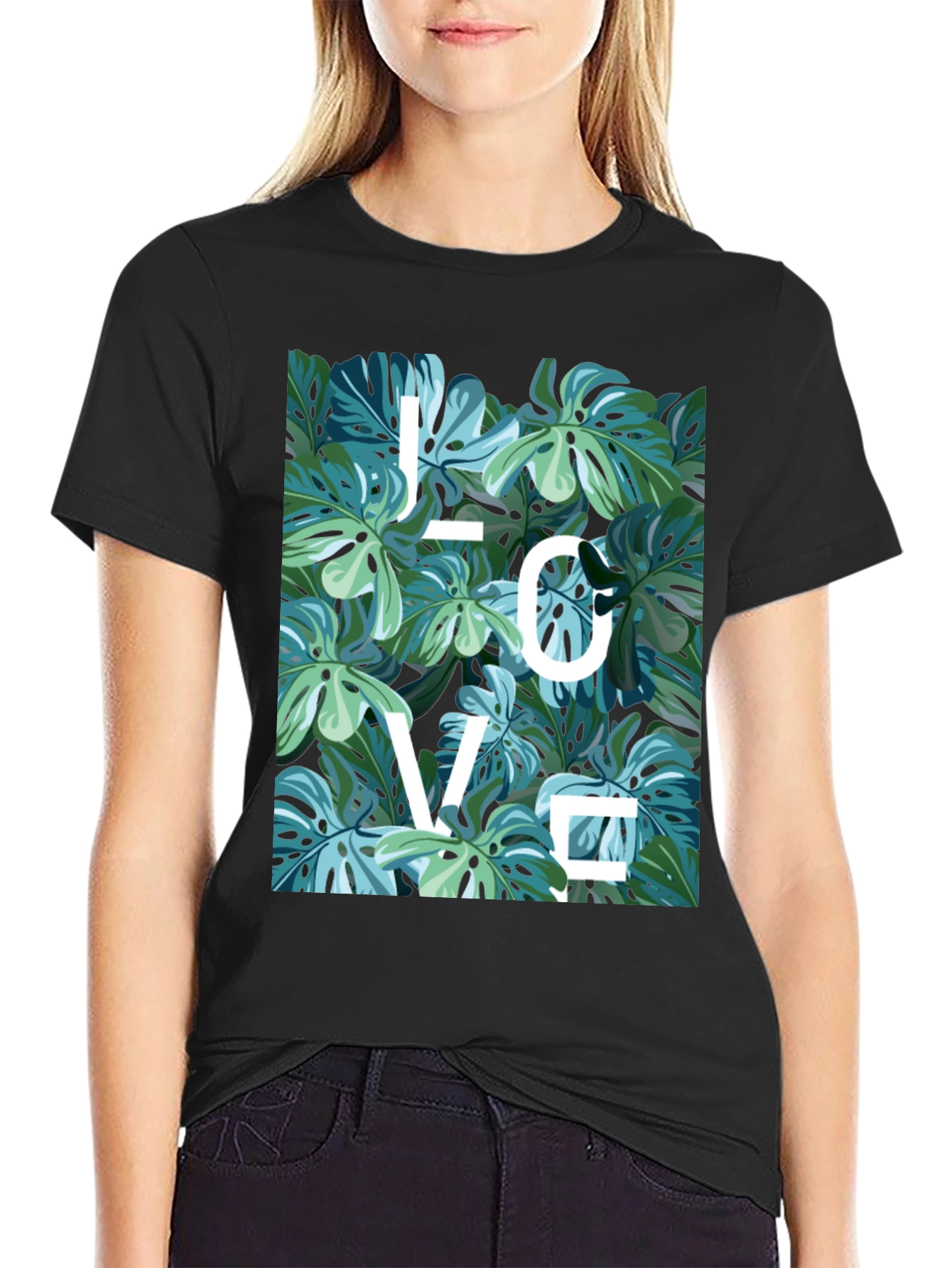 Tropical Leaf Love T-Shirt